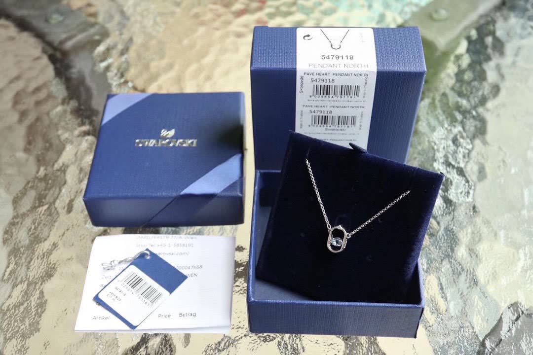 Swarovski Pave Heart Pendant North