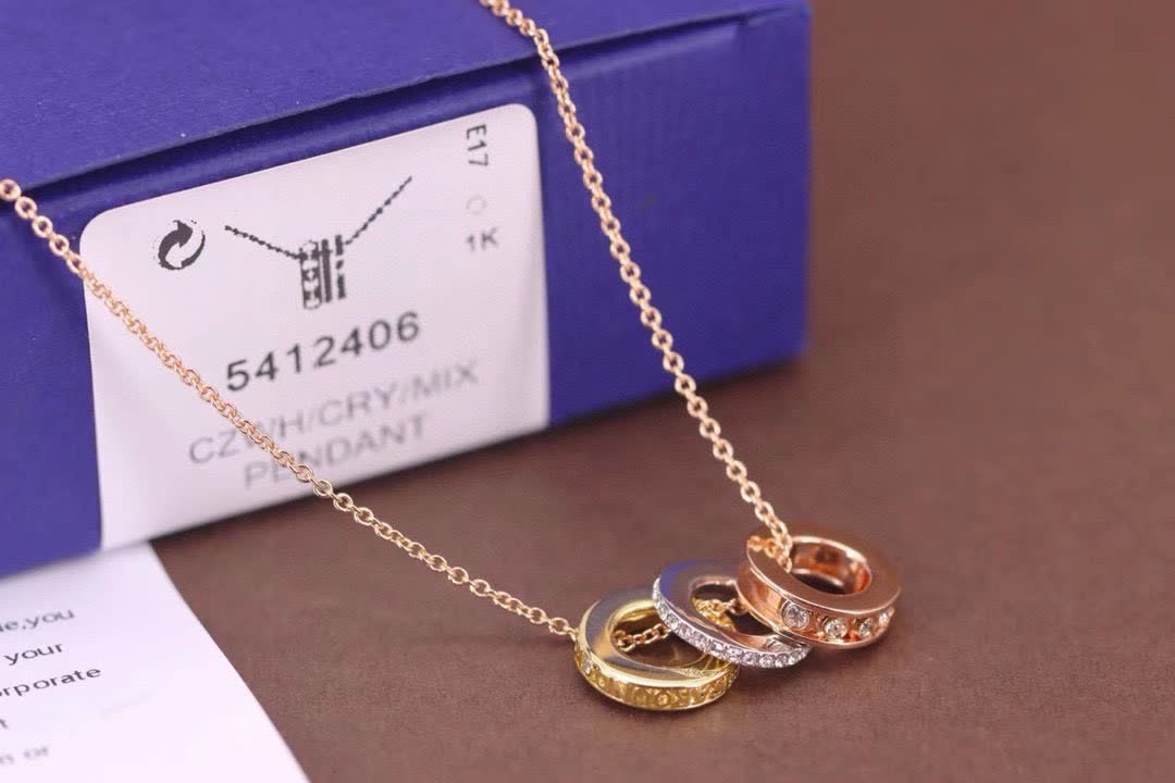 Tiffany & Co. E17 18K Gold Ring Pendant with Diamonds