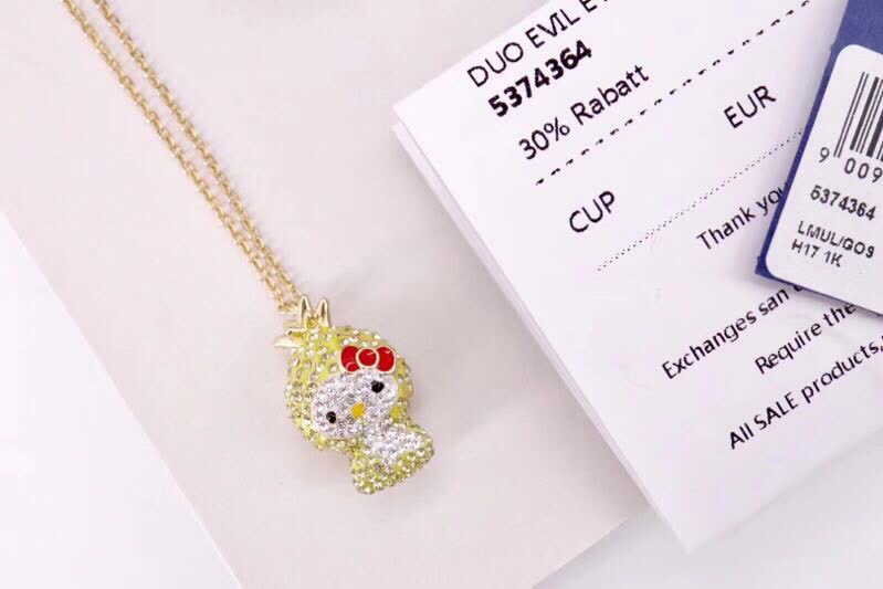 Swarovski Hello Kitty Pineapple Pendant Necklace