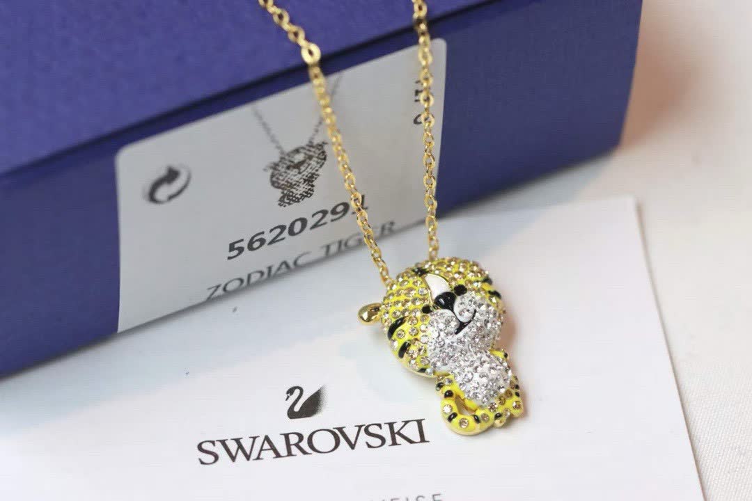 Swarovski Zodiac Tiger Pendant Necklace