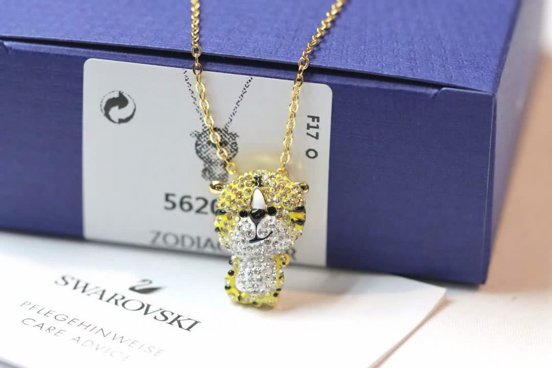 Swarovski Zodiac Tiger Pendant Necklace