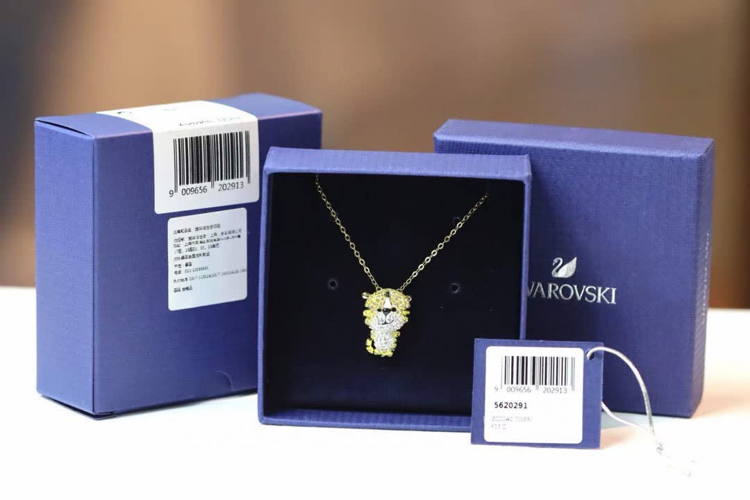 Swarovski Zodiac Tiger Pendant Necklace