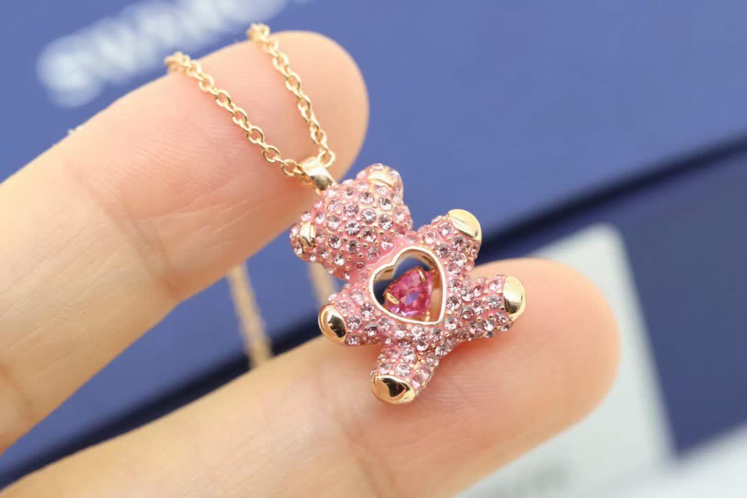 Swarovski Teddy Bear Necklace