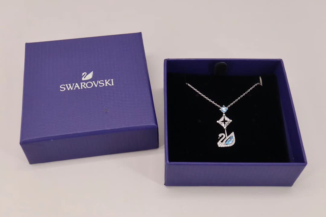 Swarovski Swan Pendant Necklace