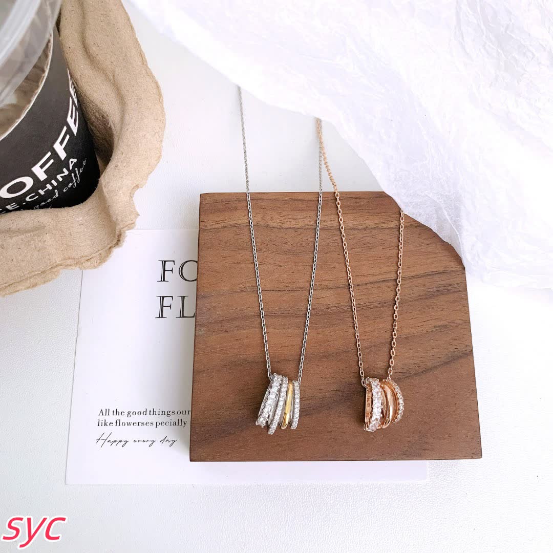 Swarovski Rose Gold Diamond Necklace