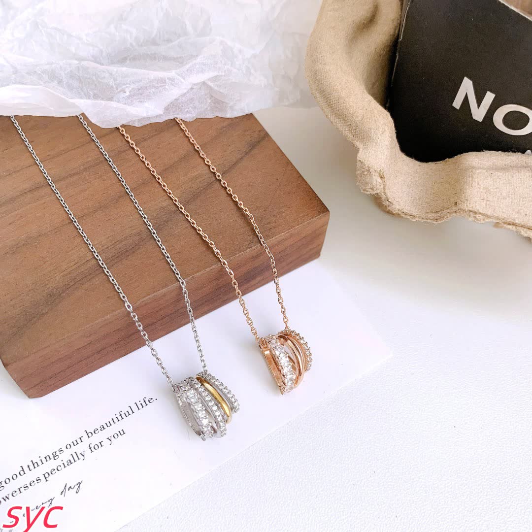 Swarovski Rose Gold Diamond Necklace