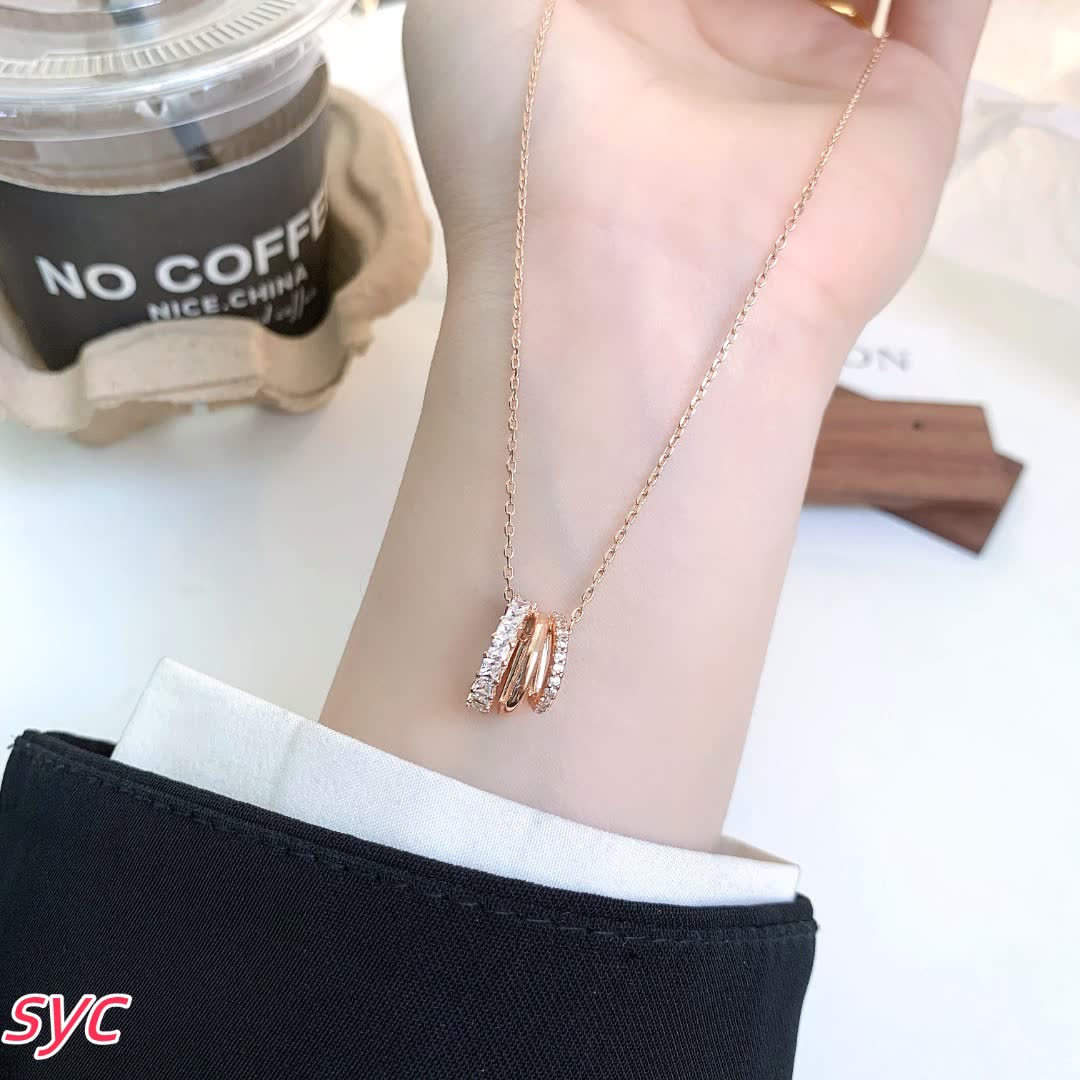 Swarovski Rose Gold Diamond Necklace