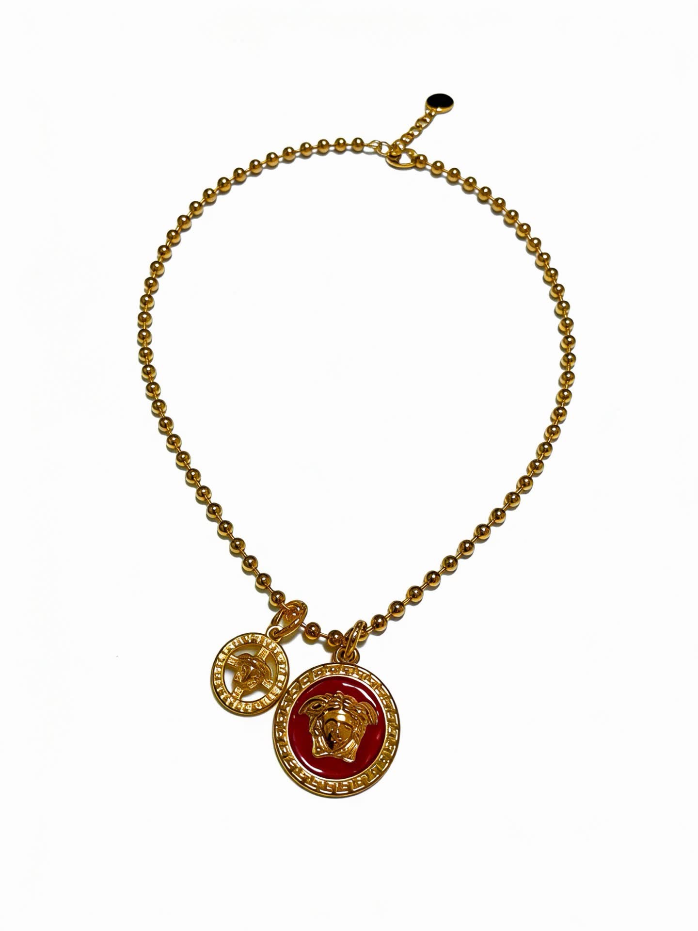 Versace Medusa Head Charm Necklace