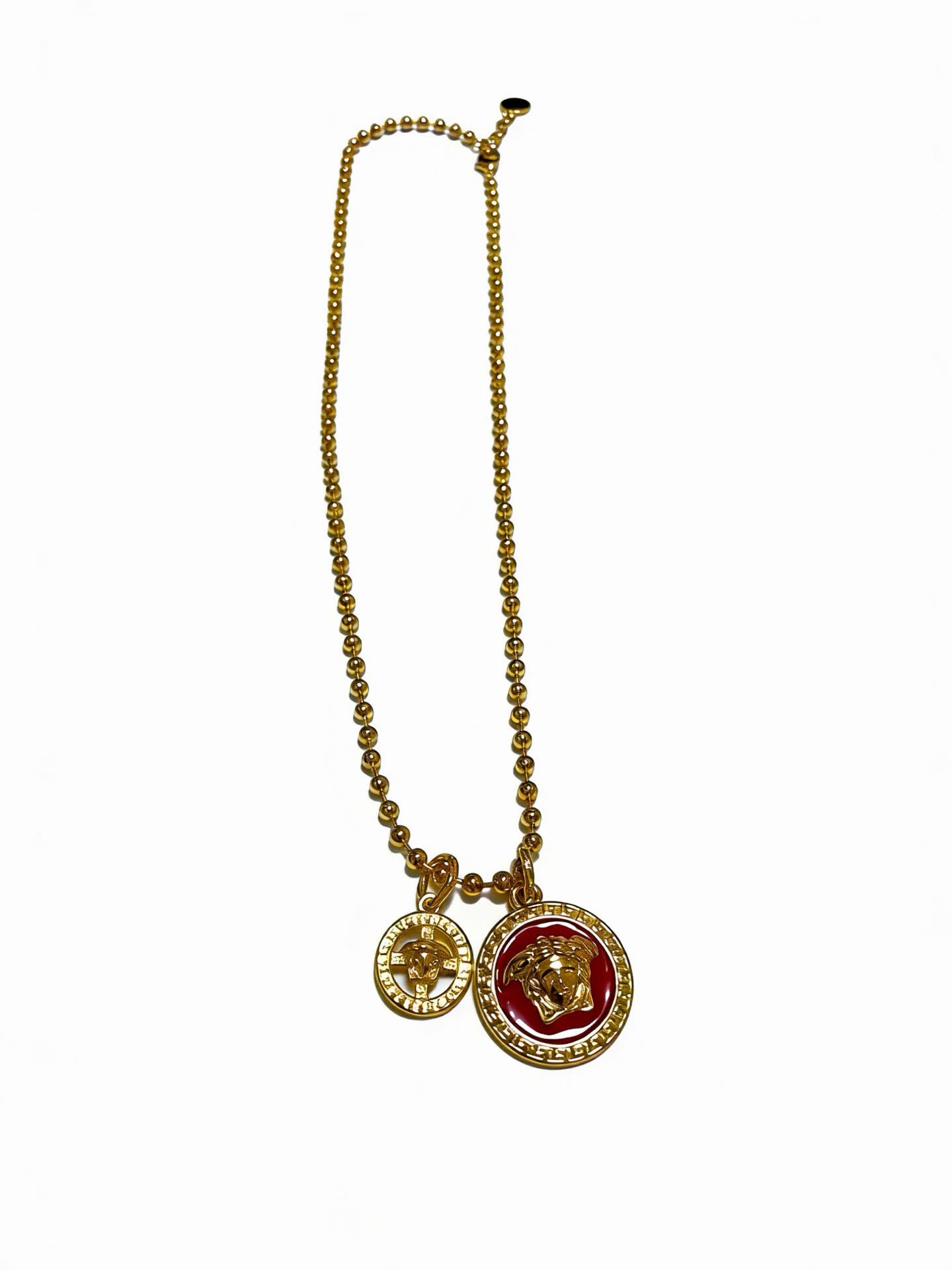 Versace Medusa Head Charm Necklace
