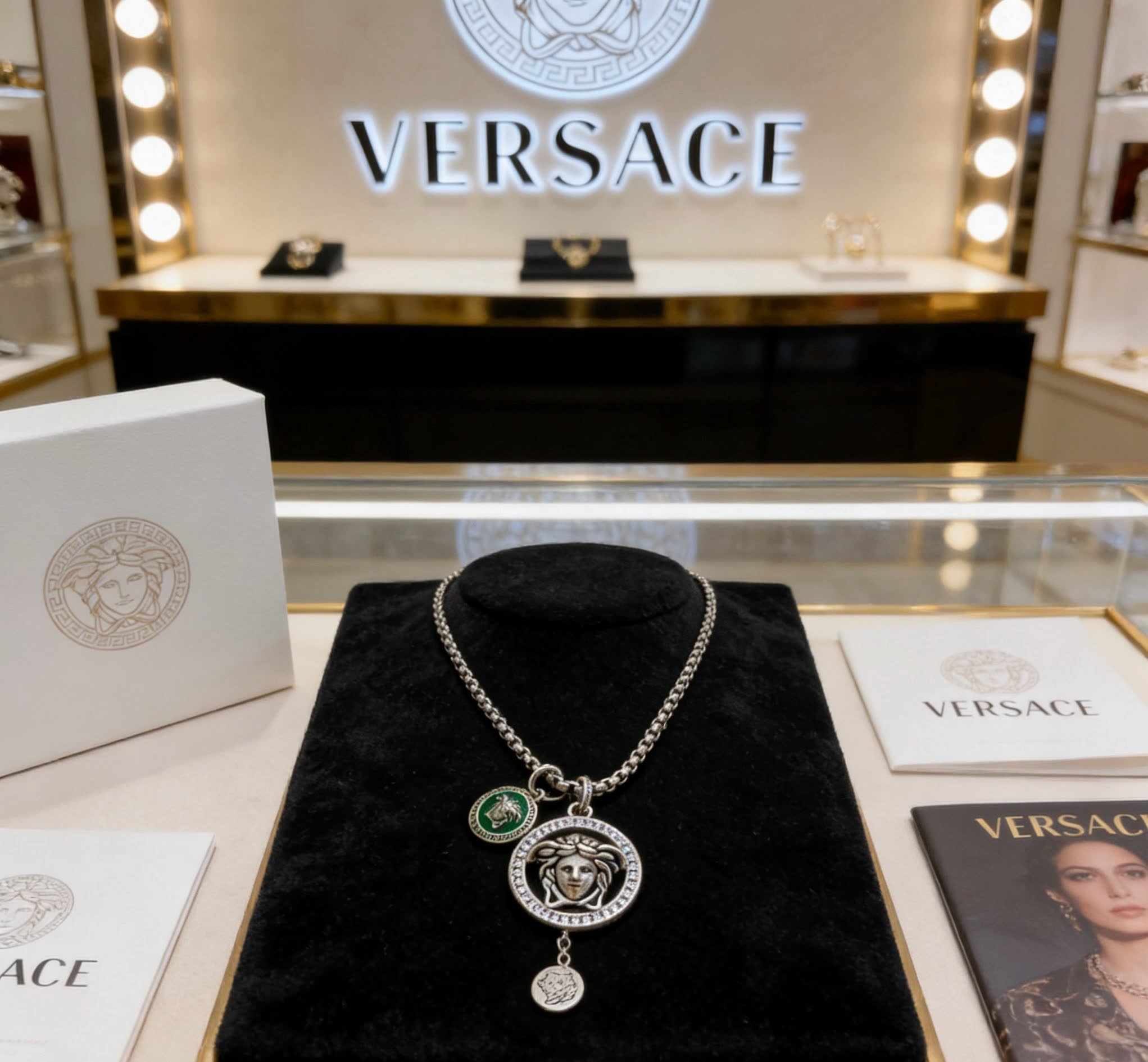 Versace Medusa Chain Necklace