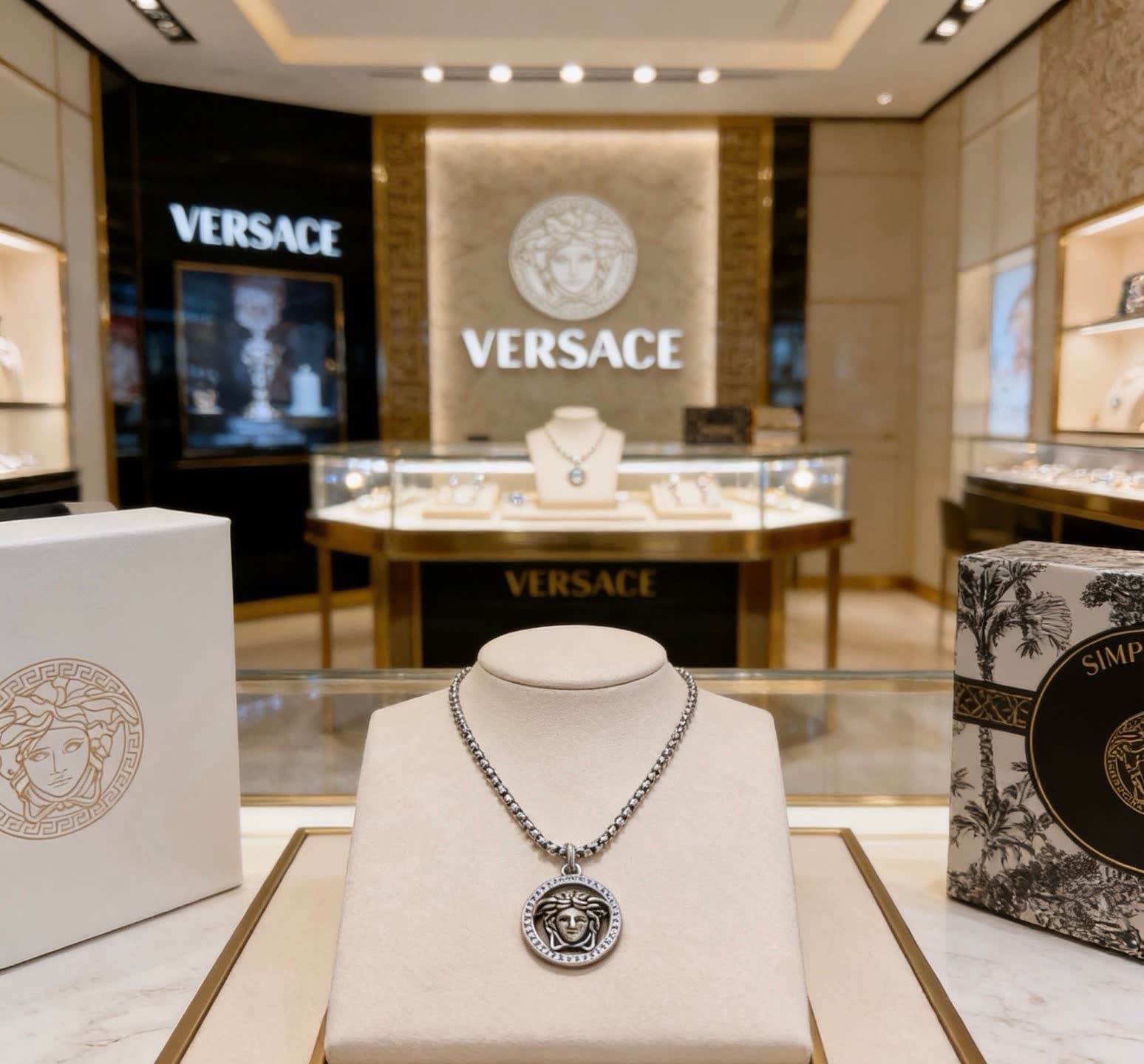 Versace Medusa Chain Necklace
