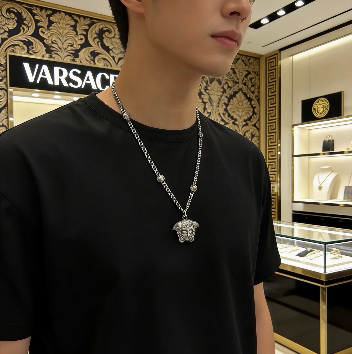 Versace Medusa Chain Necklace