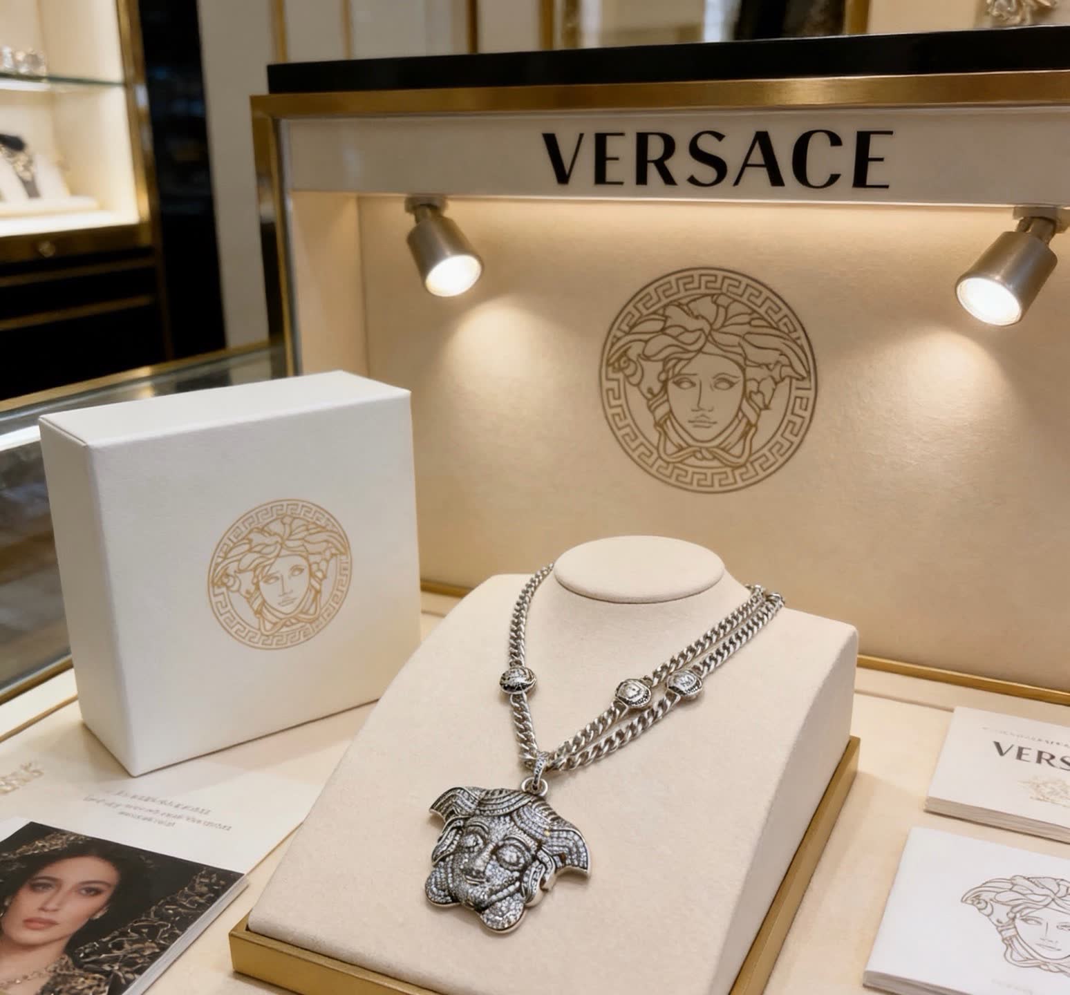 Versace Medusa Chain Necklace