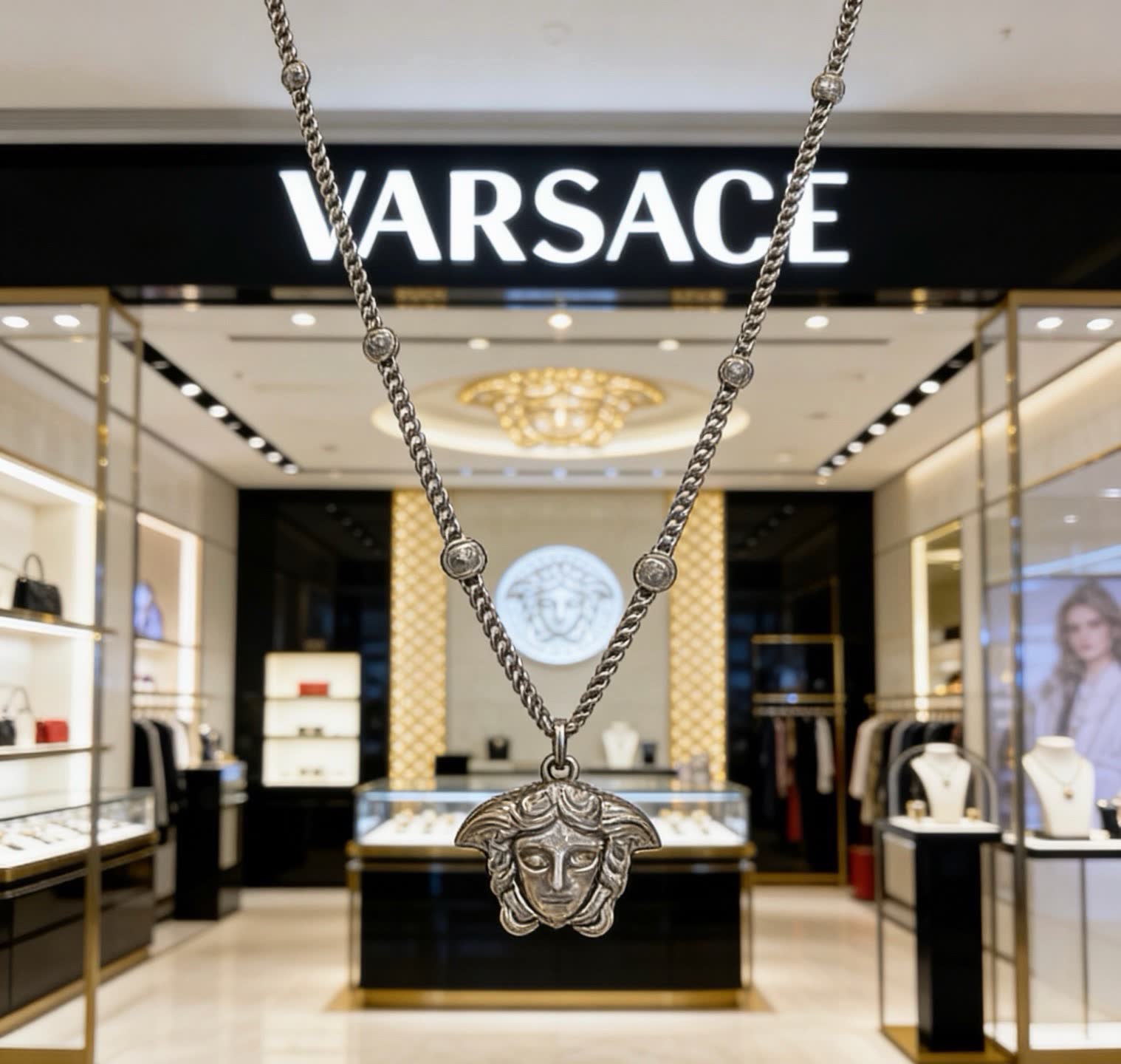 Versace Medusa Chain Necklace