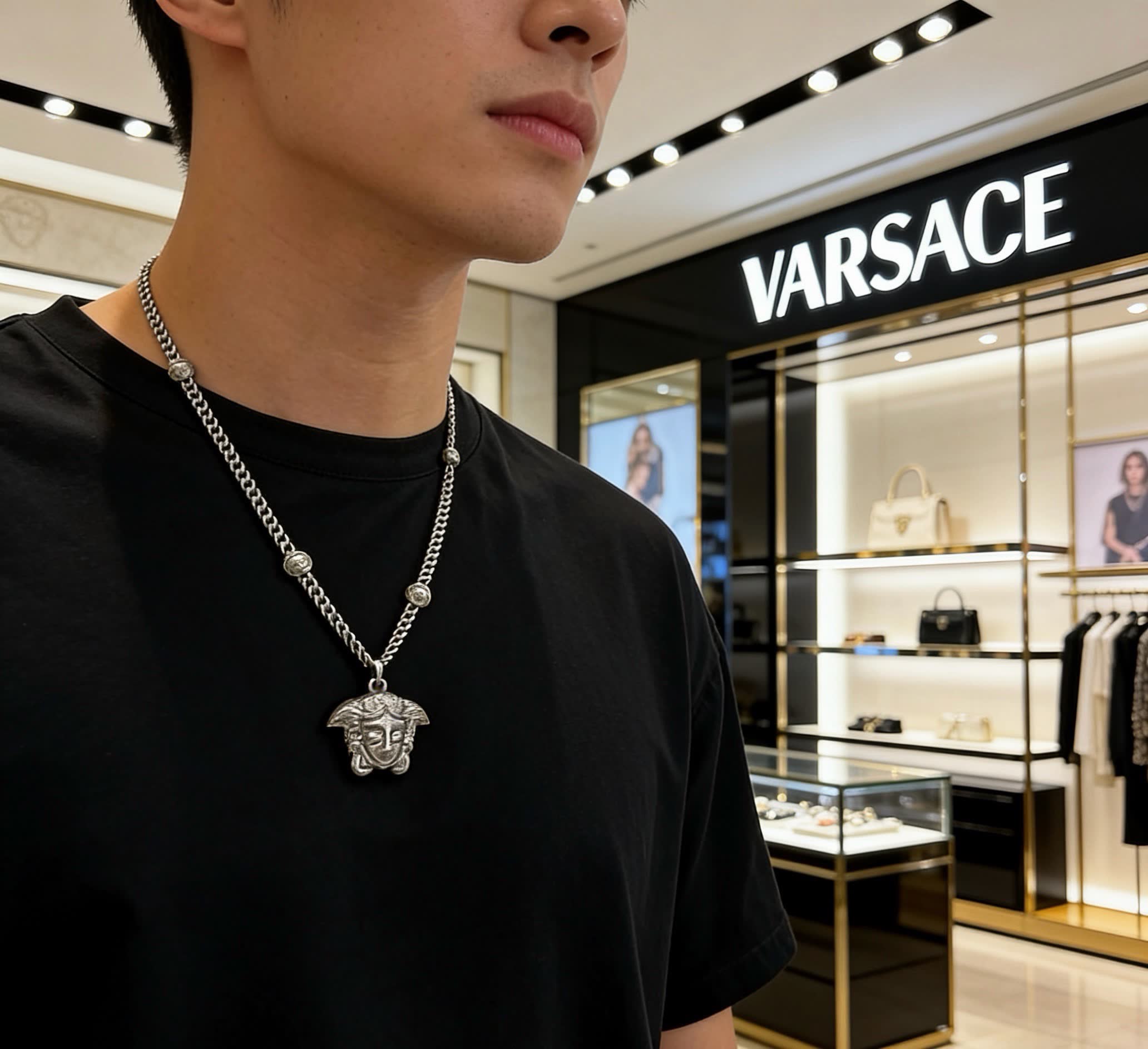 Versace Medusa Chain Necklace