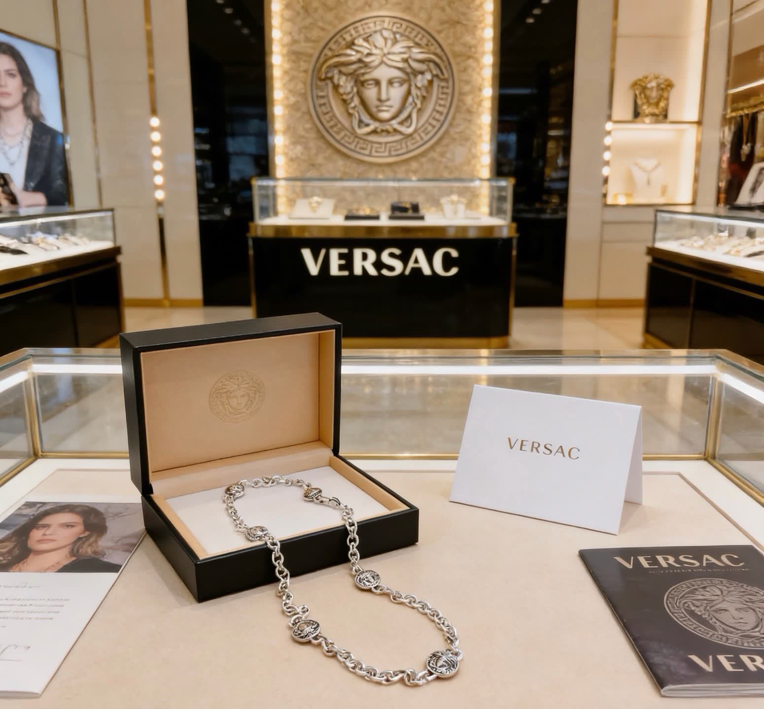 Versace Medusa Chain Necklace