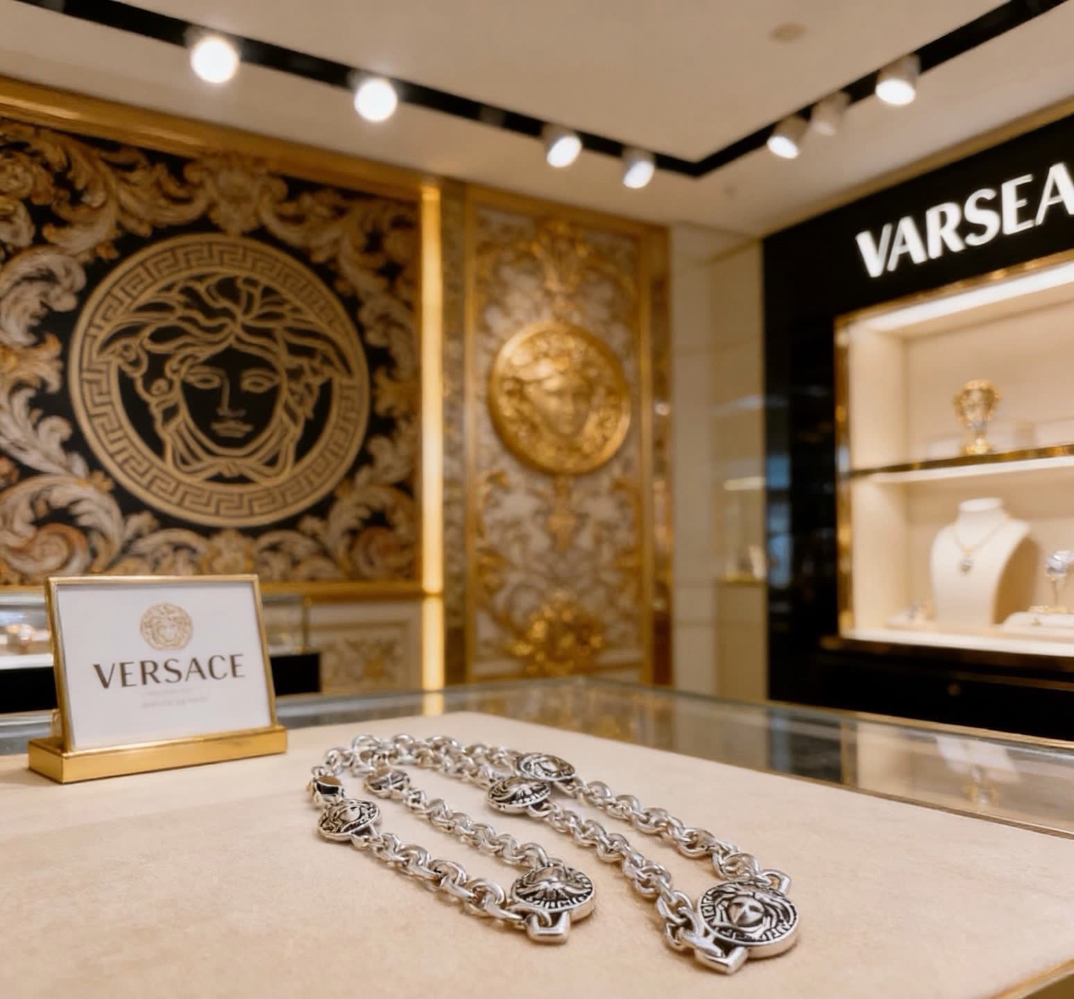 Versace Medusa Chain Necklace