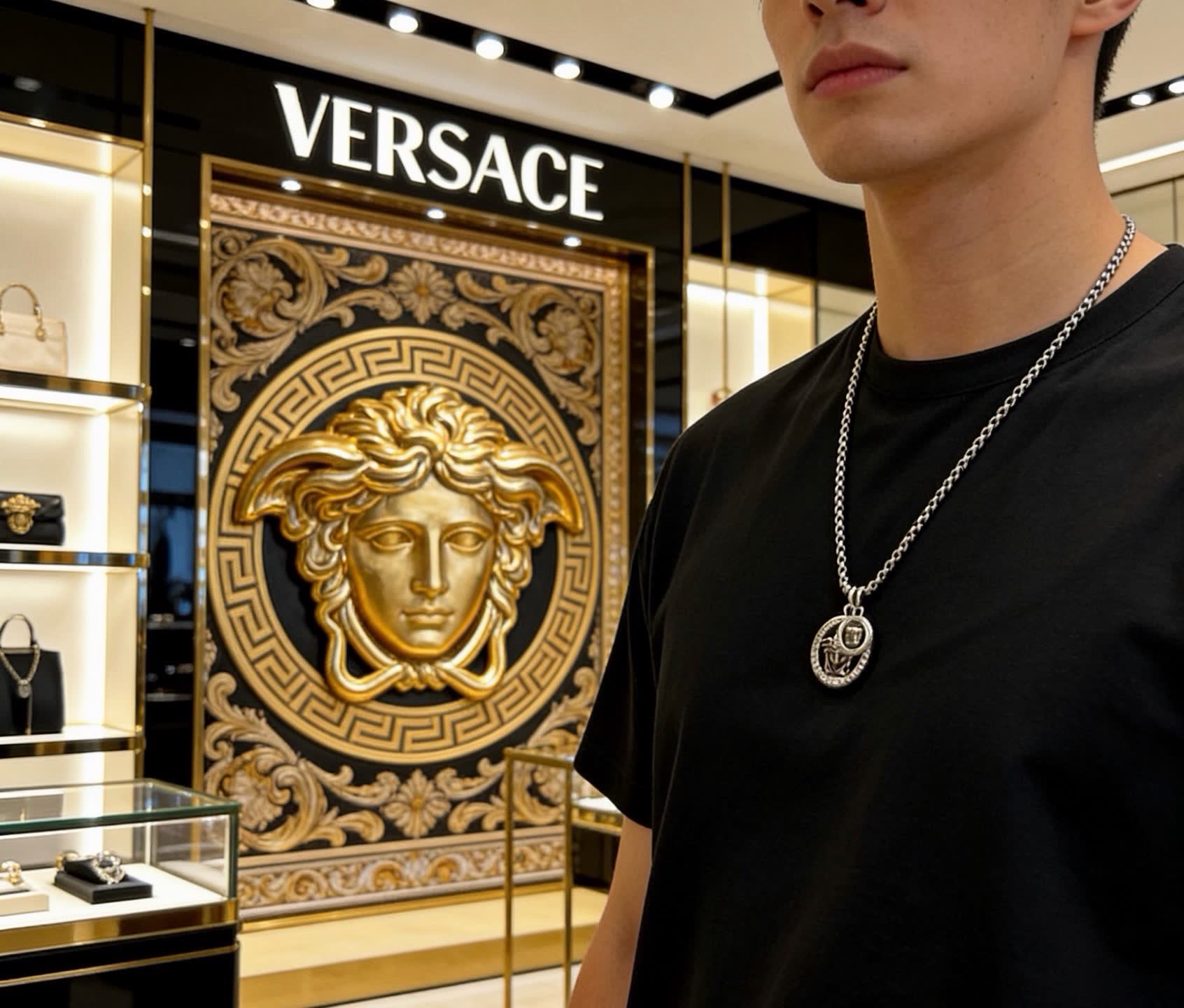 Versace Medusa Chain Necklace