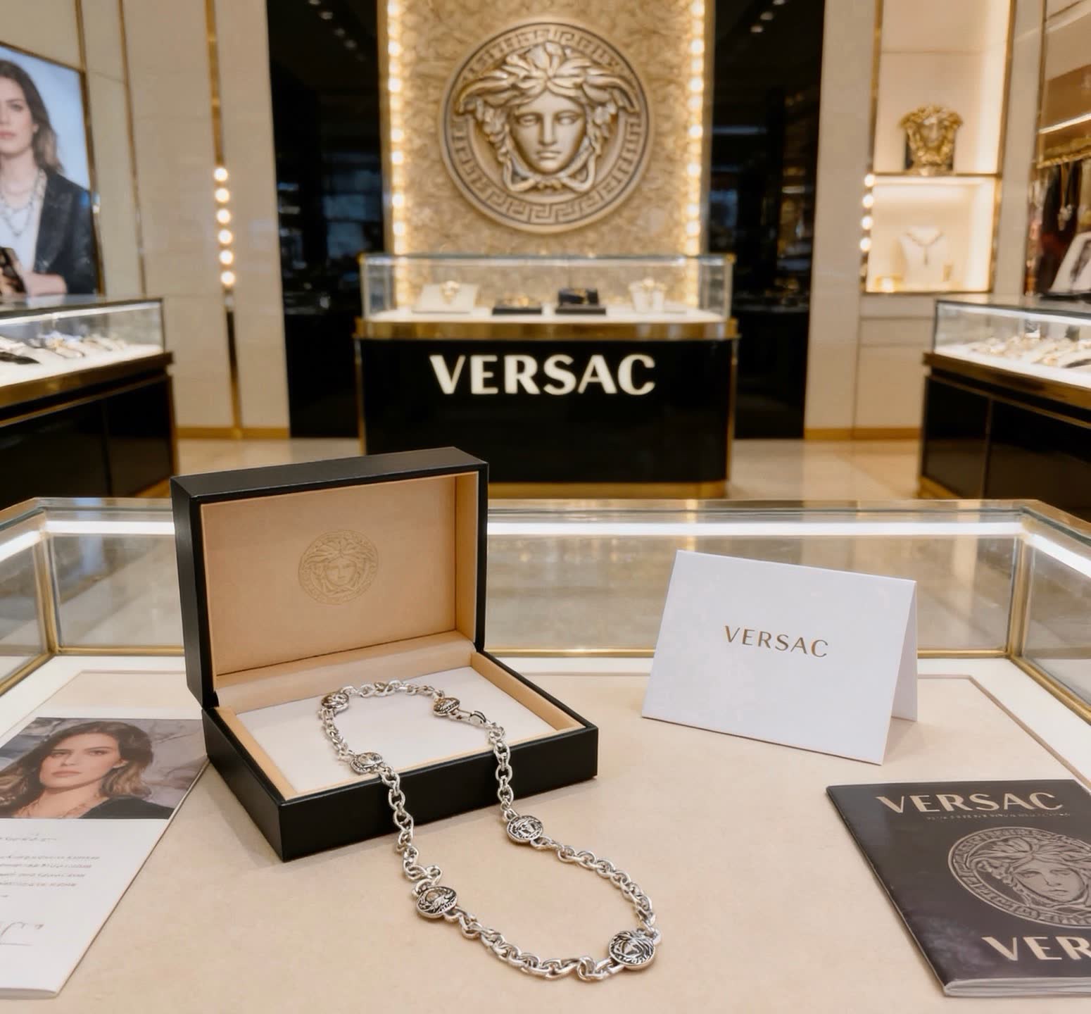 Versace Medusa Chain Necklace