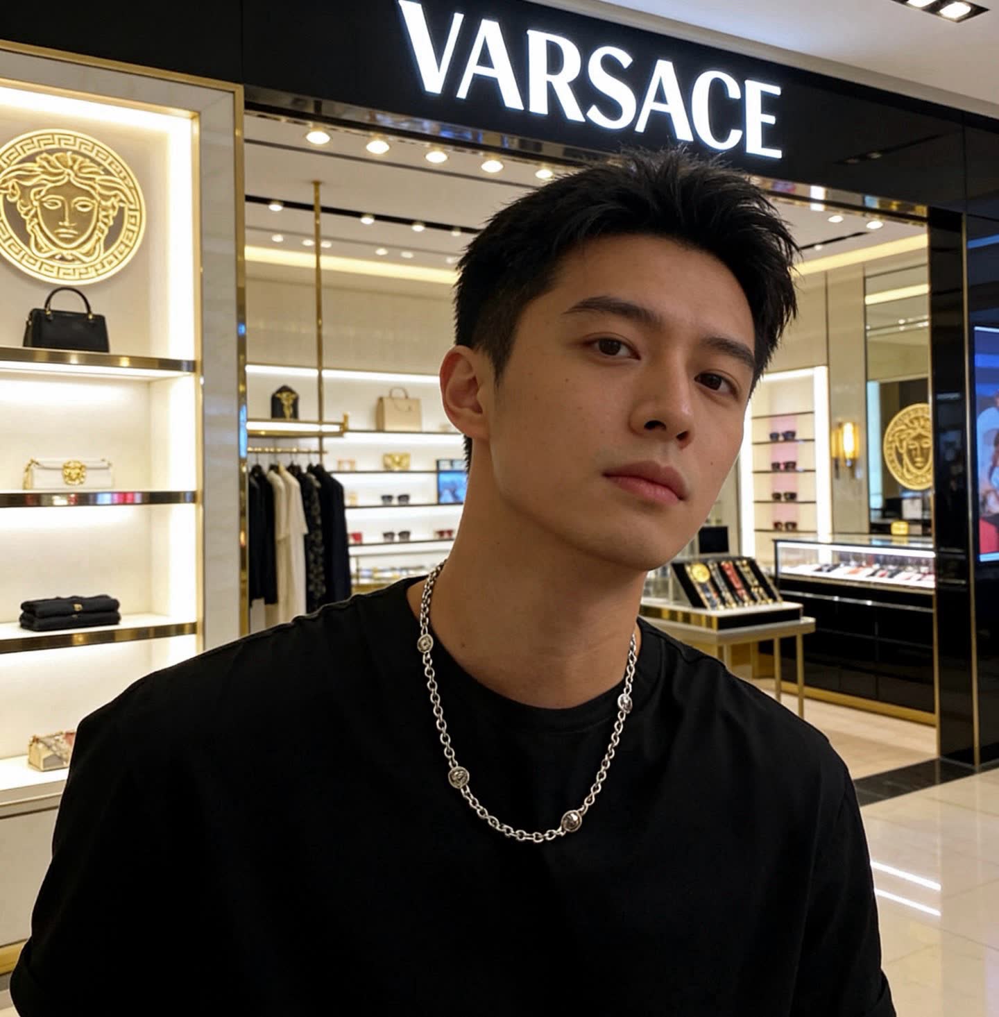 Versace Medusa Chain Necklace