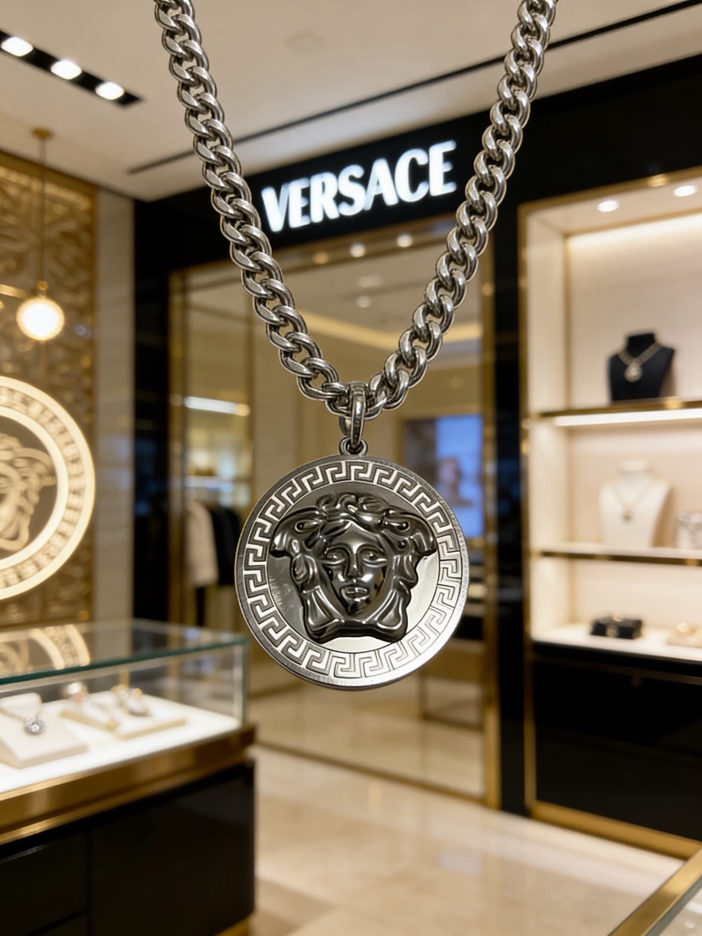 Versace Medusa Chain Necklace