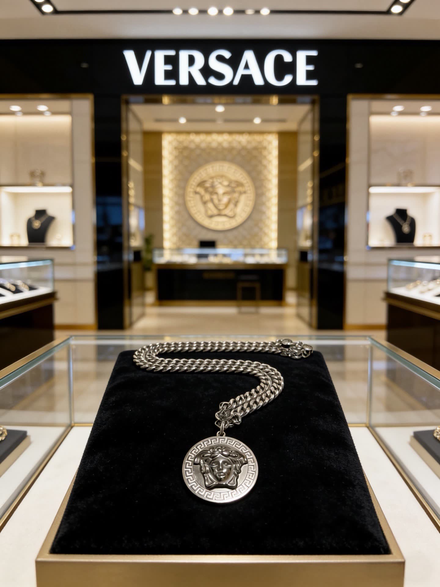 Versace Medusa Chain Necklace