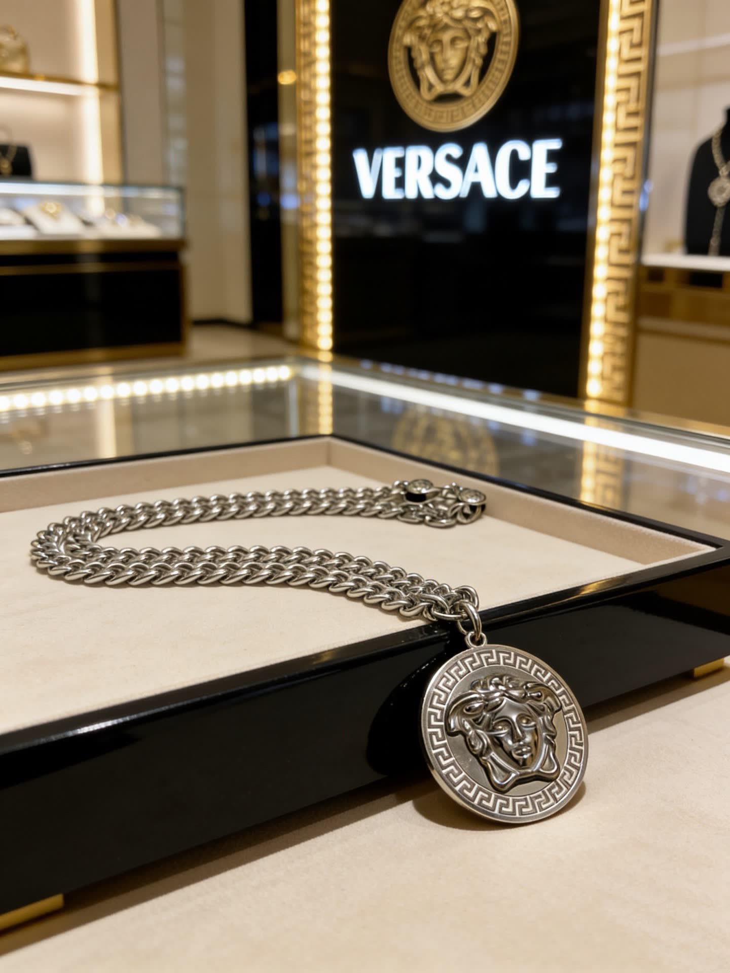Versace Medusa Chain Necklace