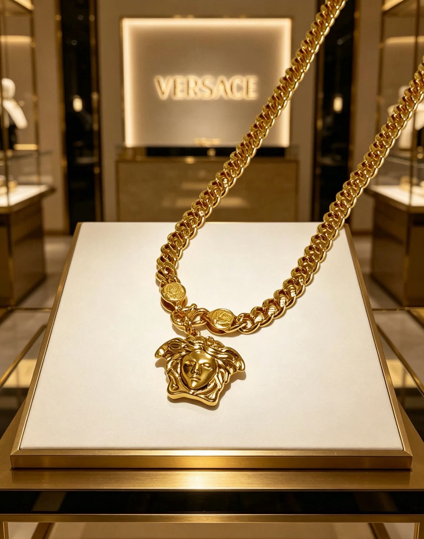 Versace Medusa Chain Necklace