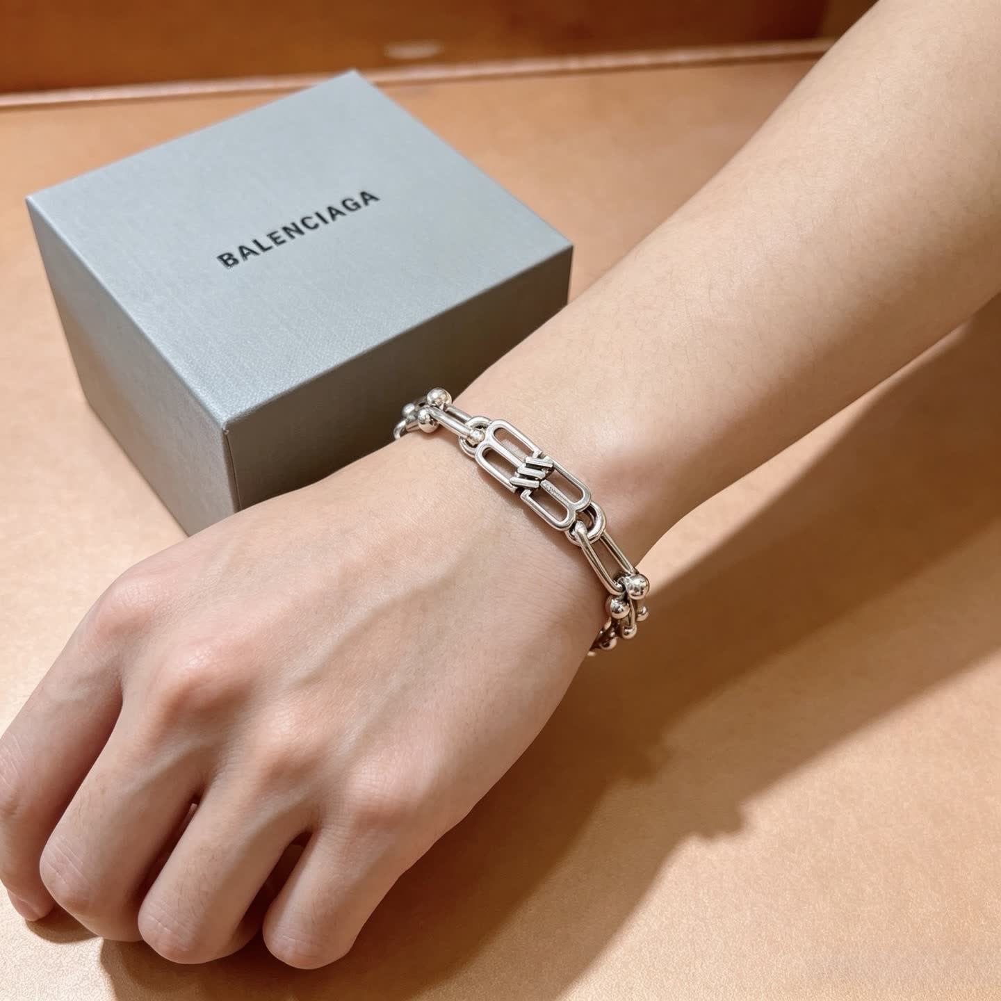 Balenciaga Silver Chain Bracelet