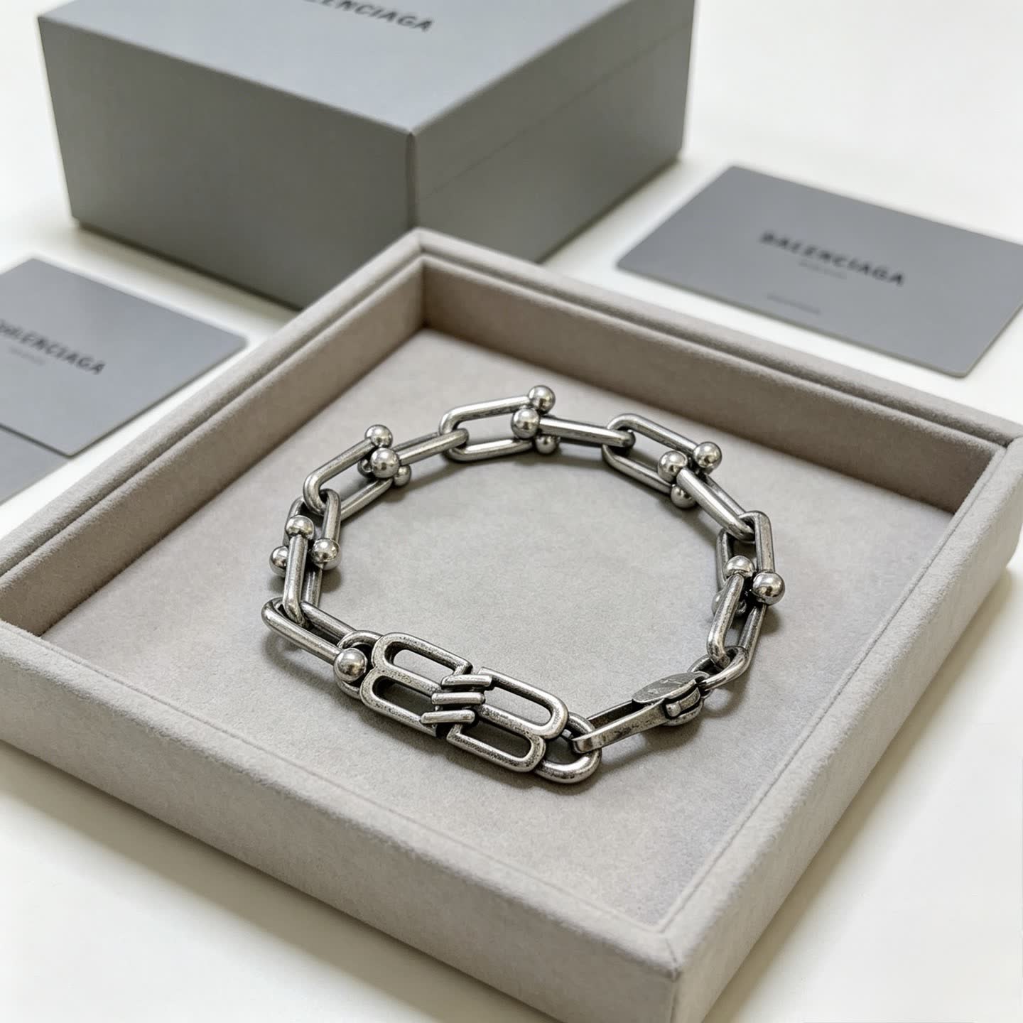 Balenciaga Silver Chain Bracelet