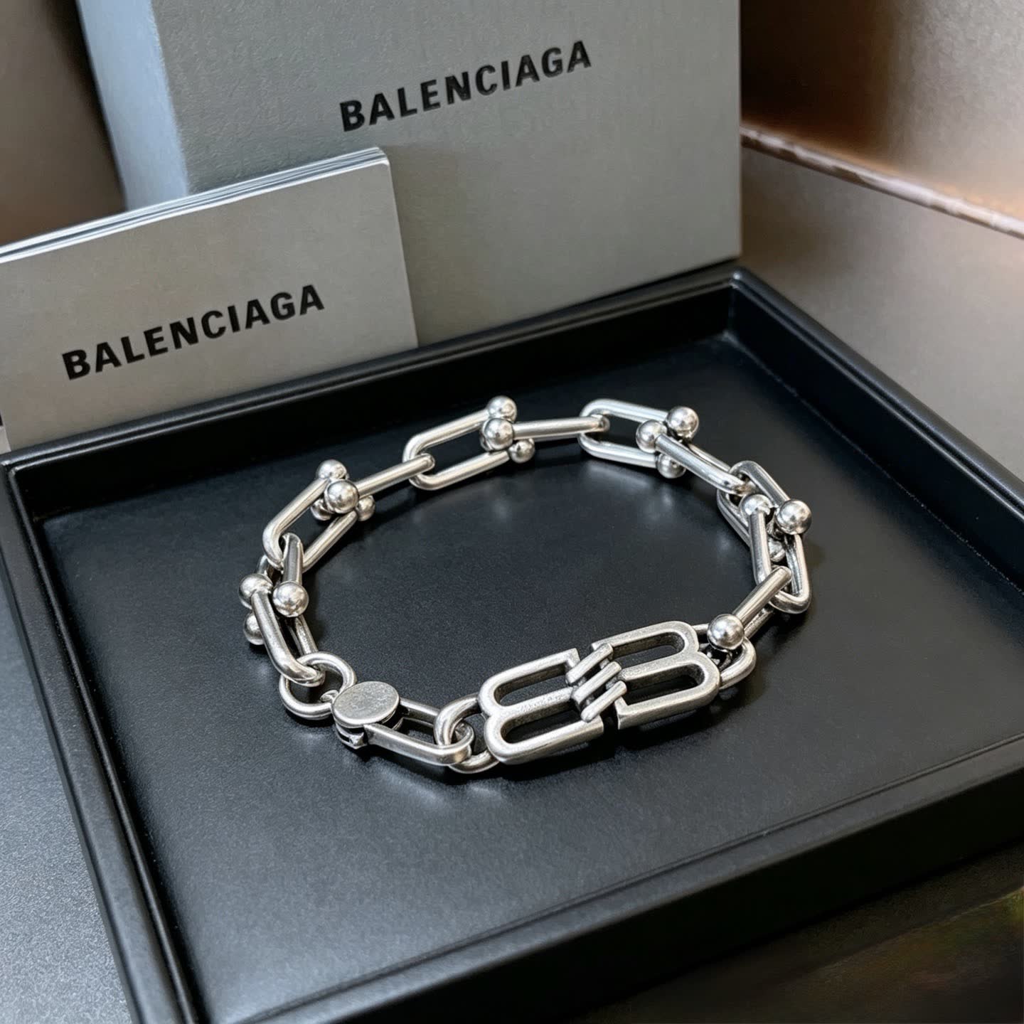 Balenciaga Silver Chain Bracelet