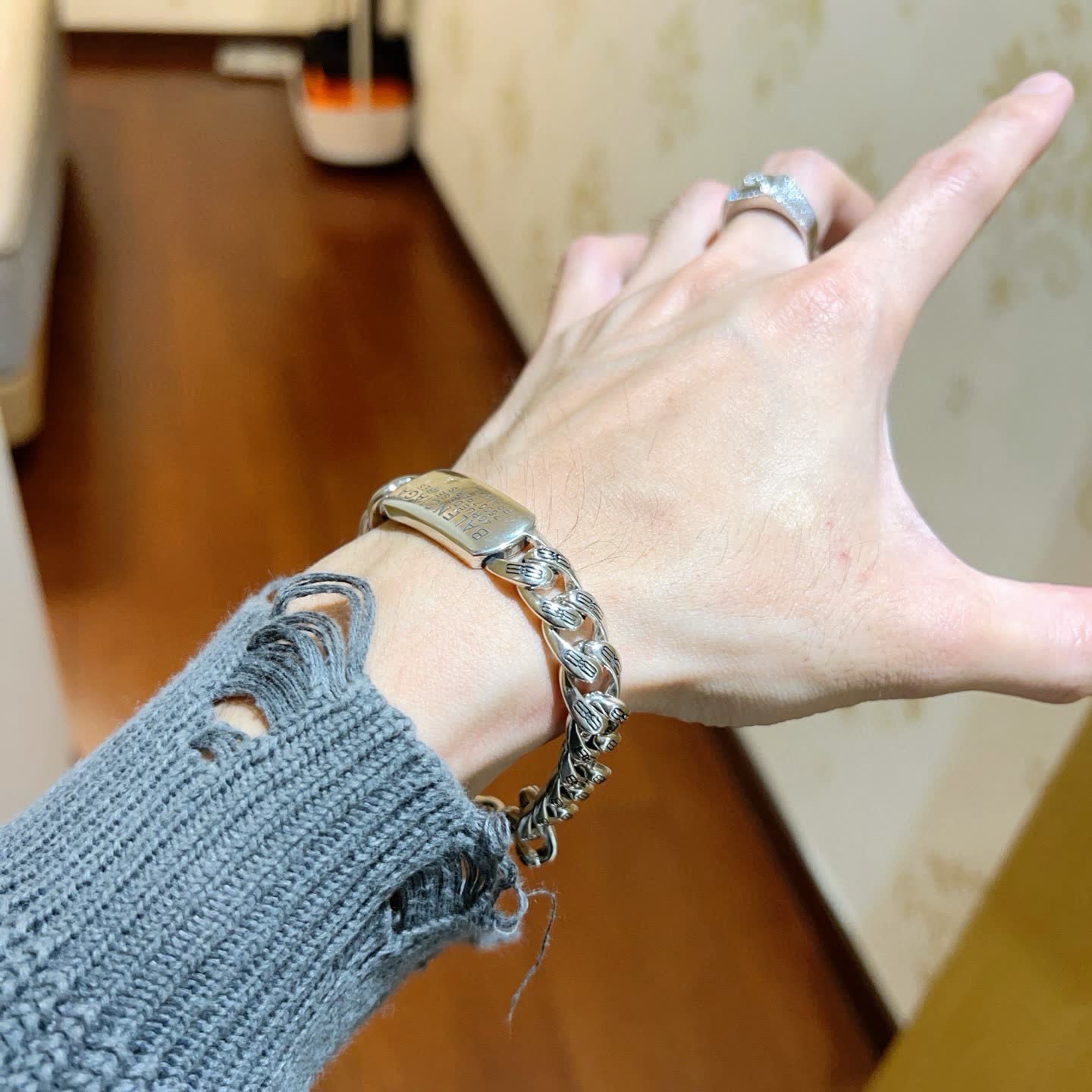Balenciaga Silver Bracelet
