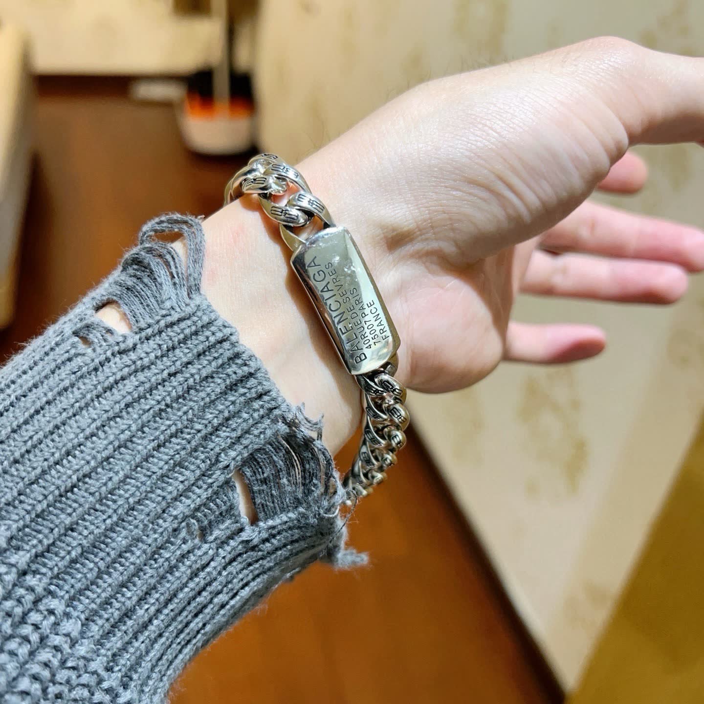 Balenciaga Silver Bracelet