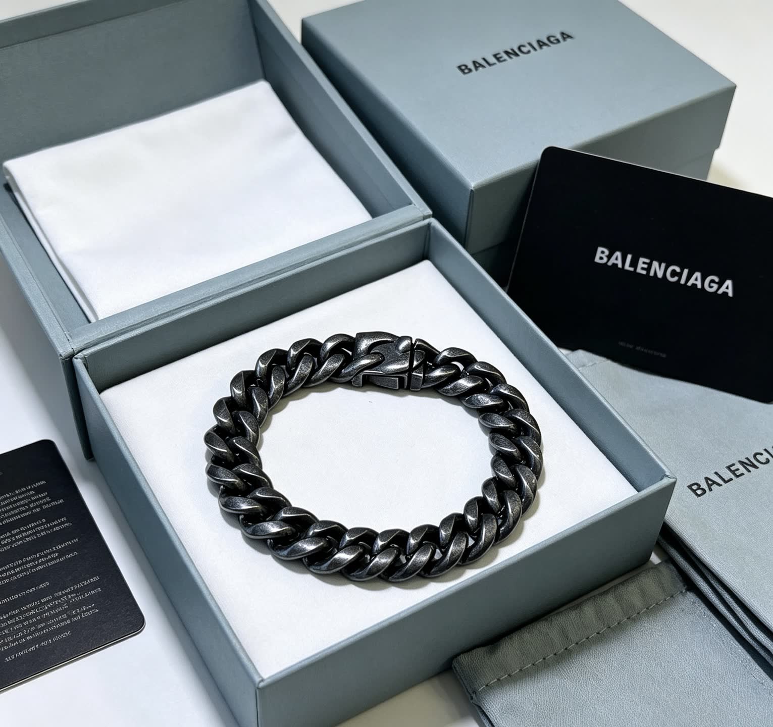 Balenciaga Men's Black Chain Bracelet Balenciaga Men's Black Chain Bracelet