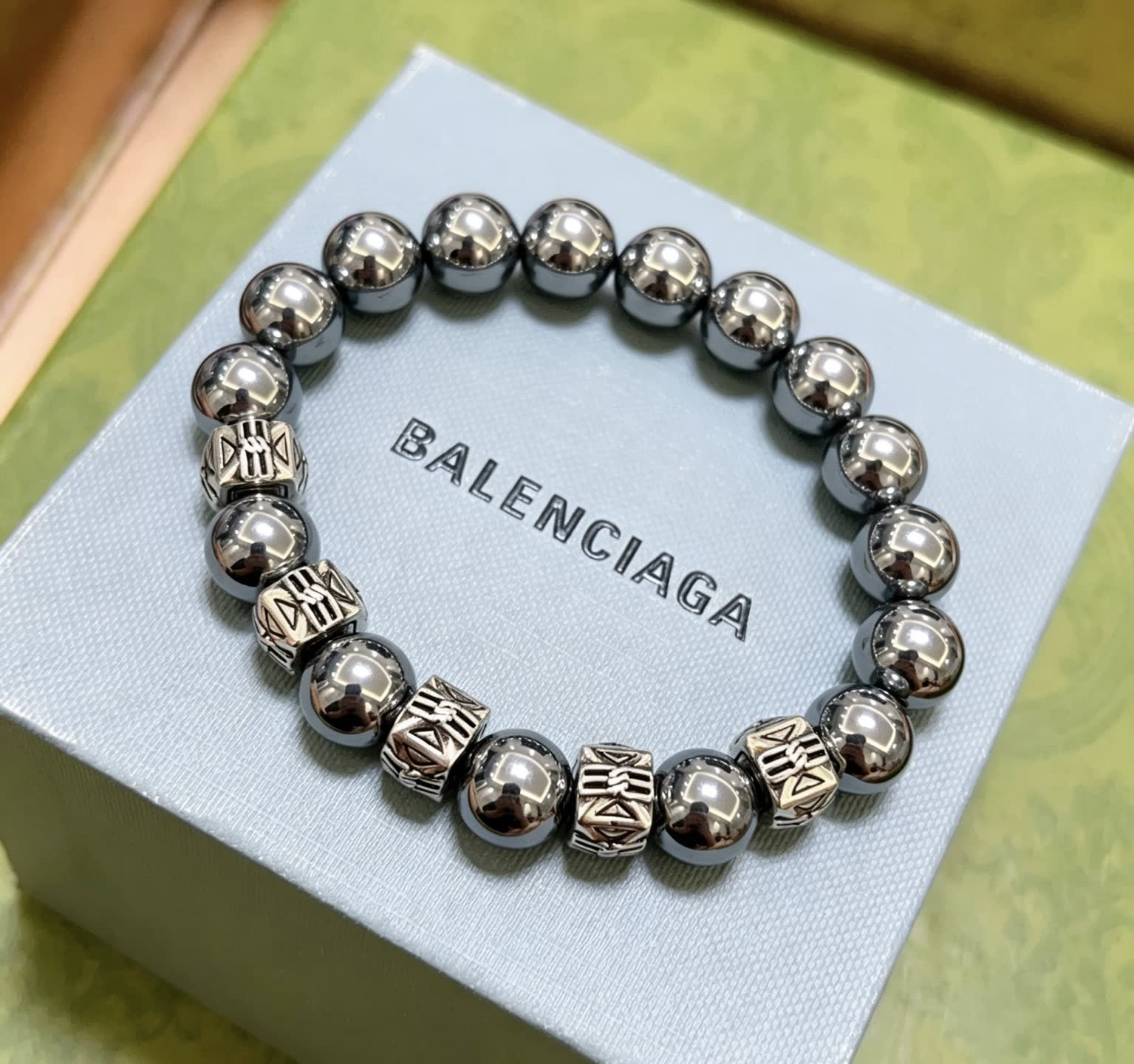 Balenciaga Magnetic Hematite Bracelet Balenciaga Magnetic Hematite Bracelet
