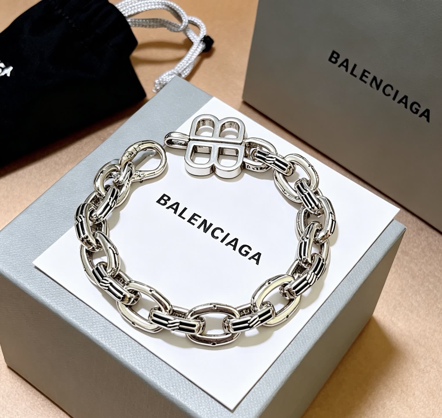 Balenciaga Silver Bracelet