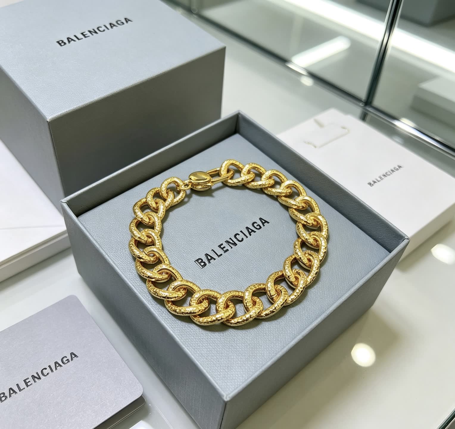 Balenciaga Gold-Plated Chain Bracelet Balenciaga Gold-Plated Chain Bracelet