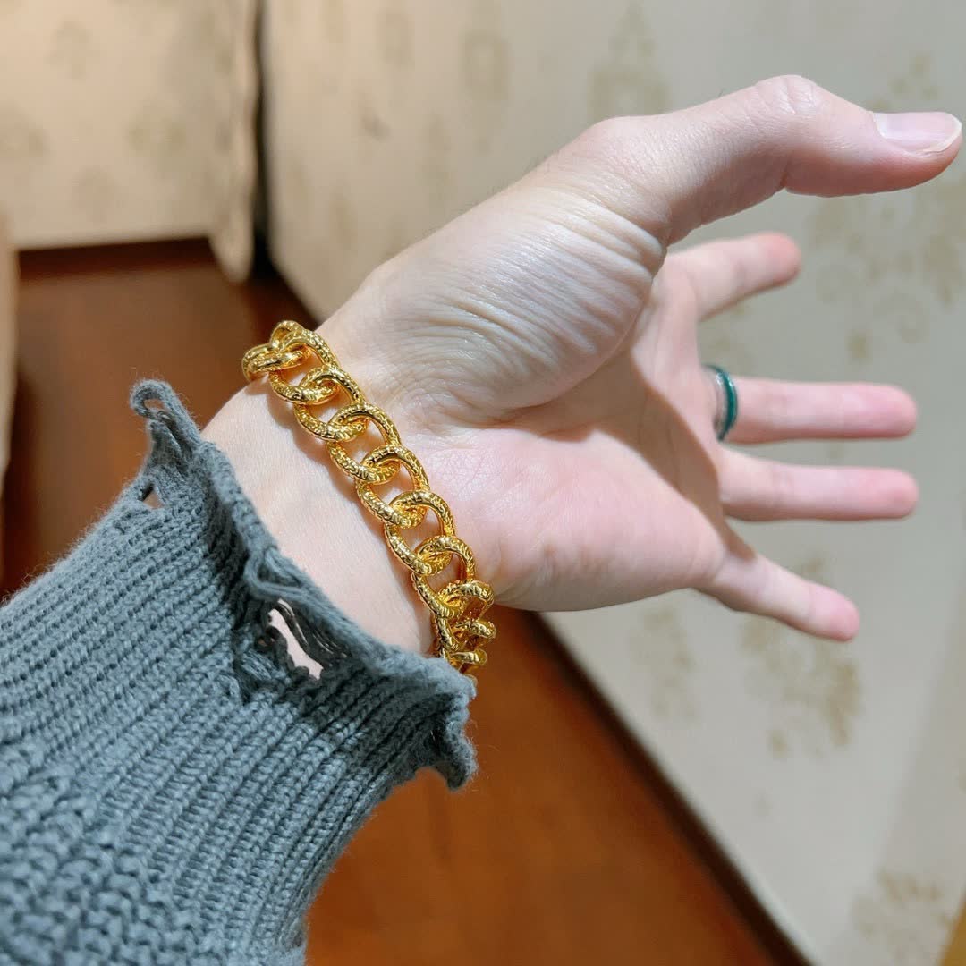 Balenciaga Gold-Plated Chain Bracelet