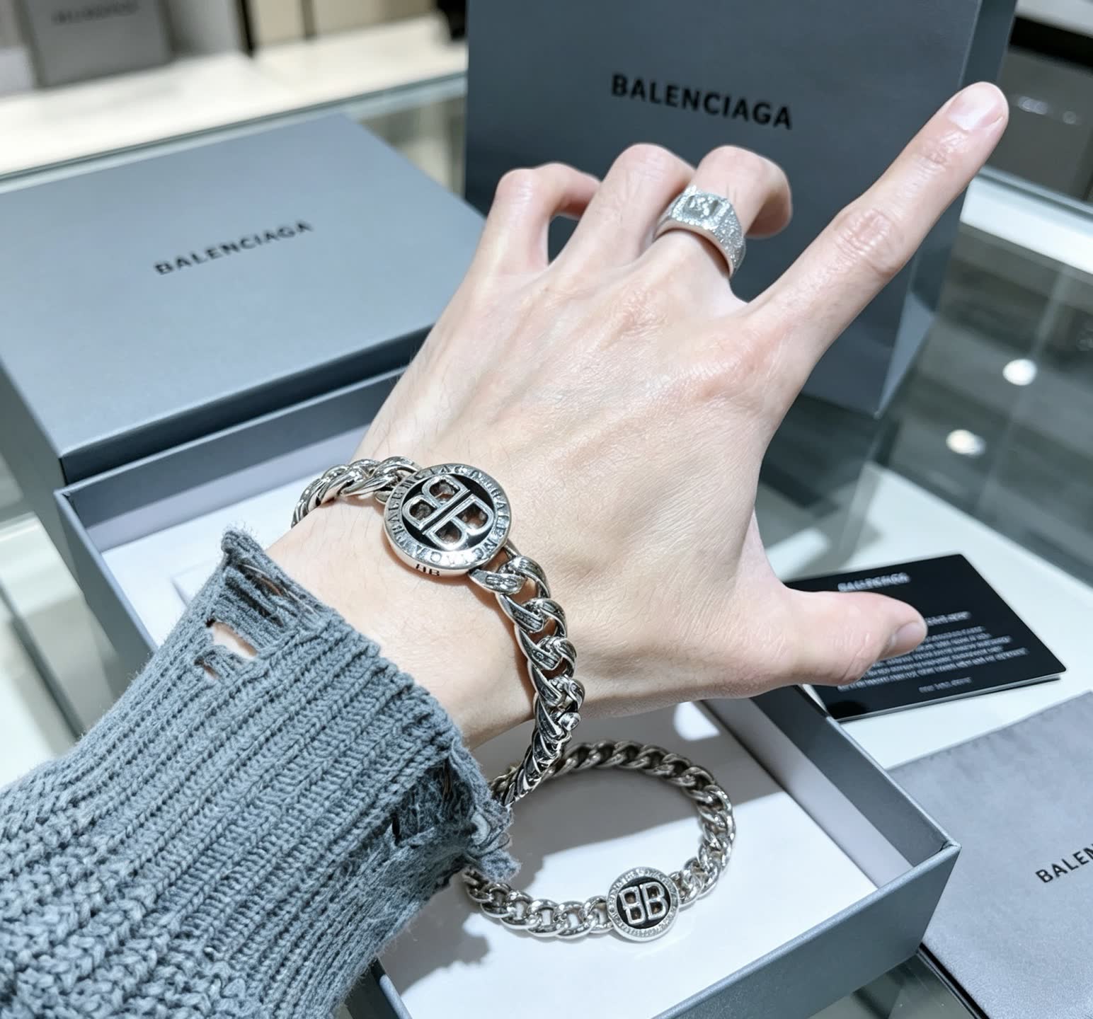Balenciaga Silver Bracelet