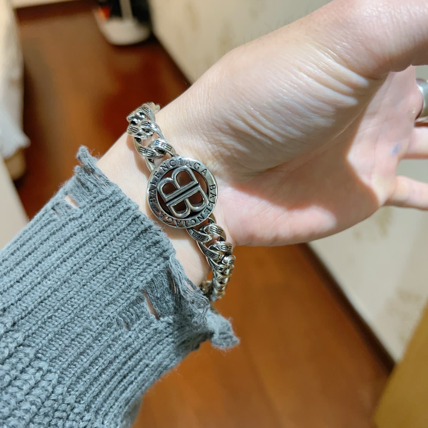 Balenciaga Silver Bracelet