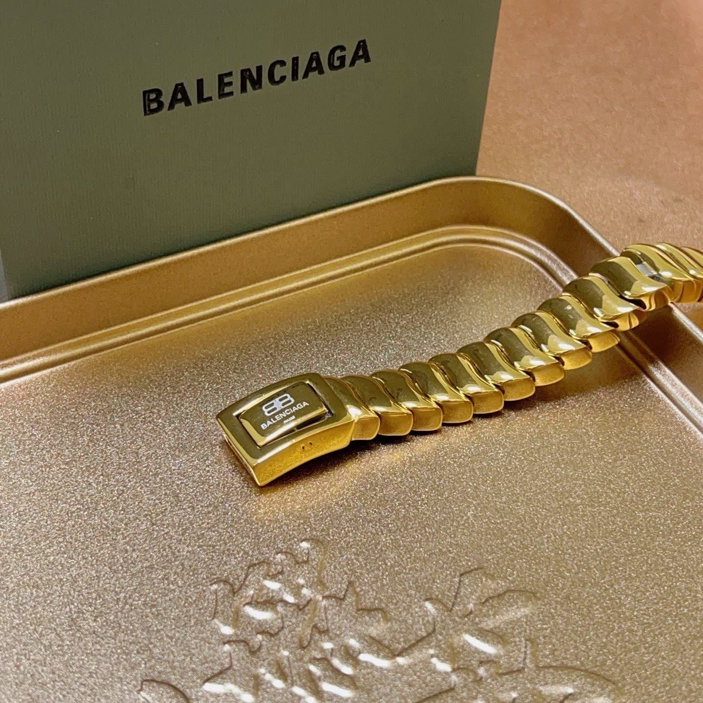 Balenciaga Gold Tone Bracelet