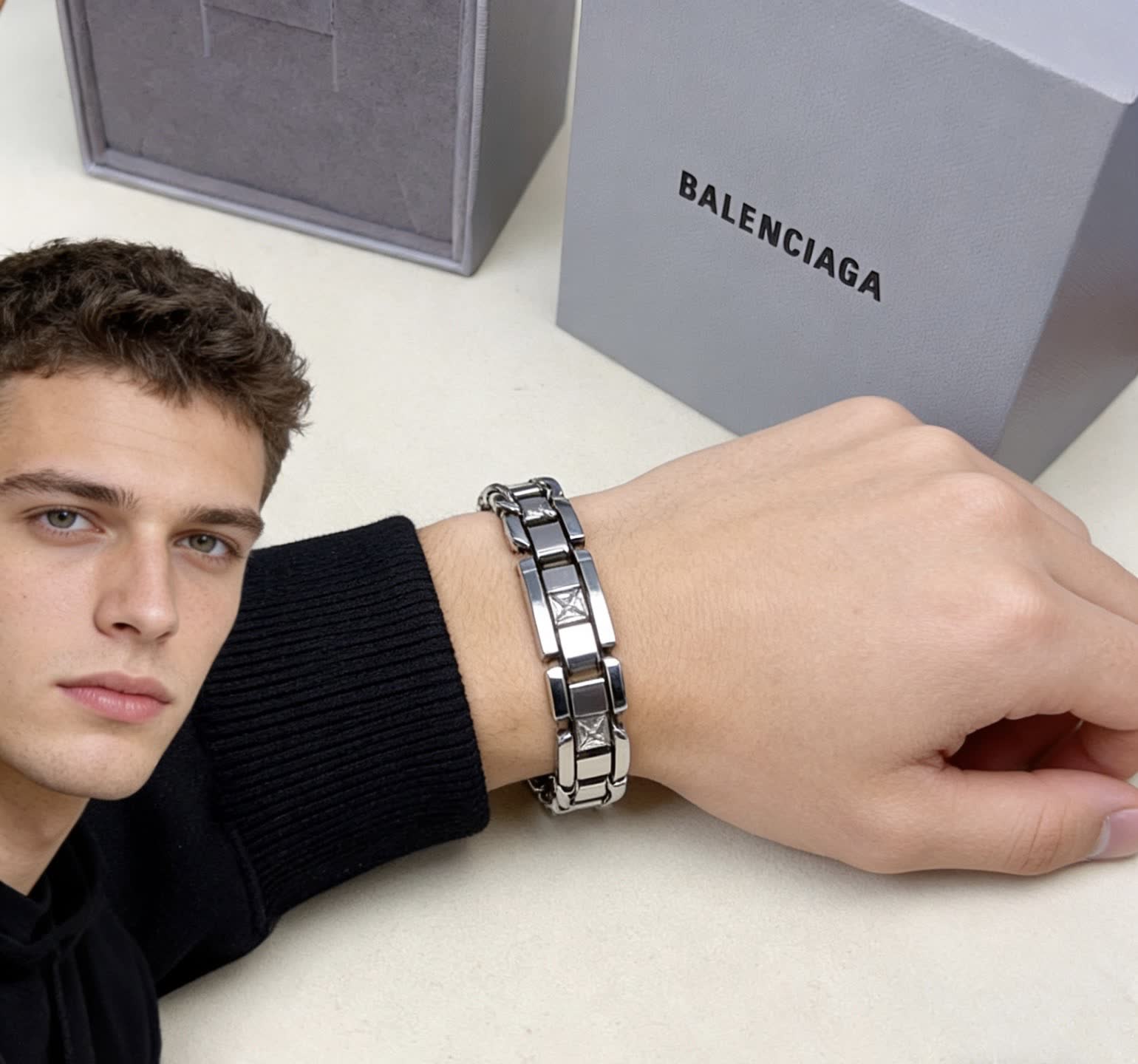 Balenciaga Silver Bracelet