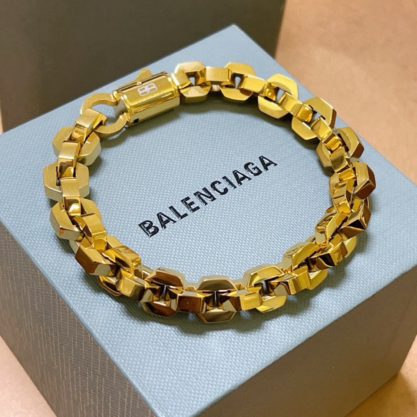 Balenciaga Gold Tone Bracelet