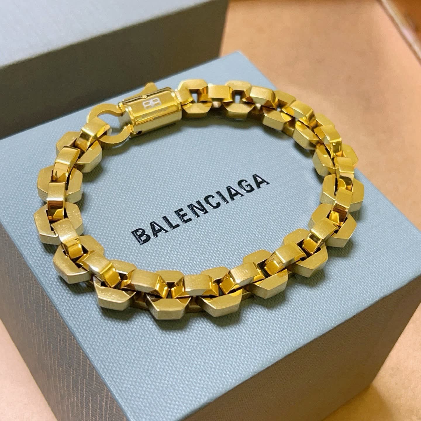 Balenciaga Gold Tone Bracelet
