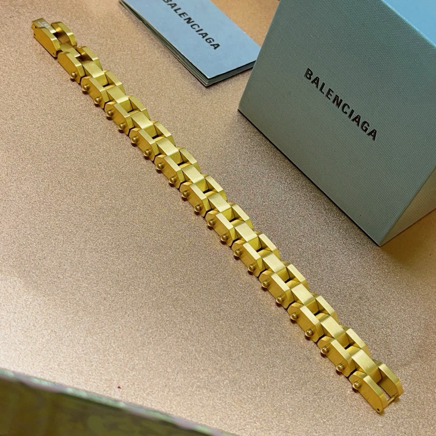Balenciaga Gold Tone Bracelet