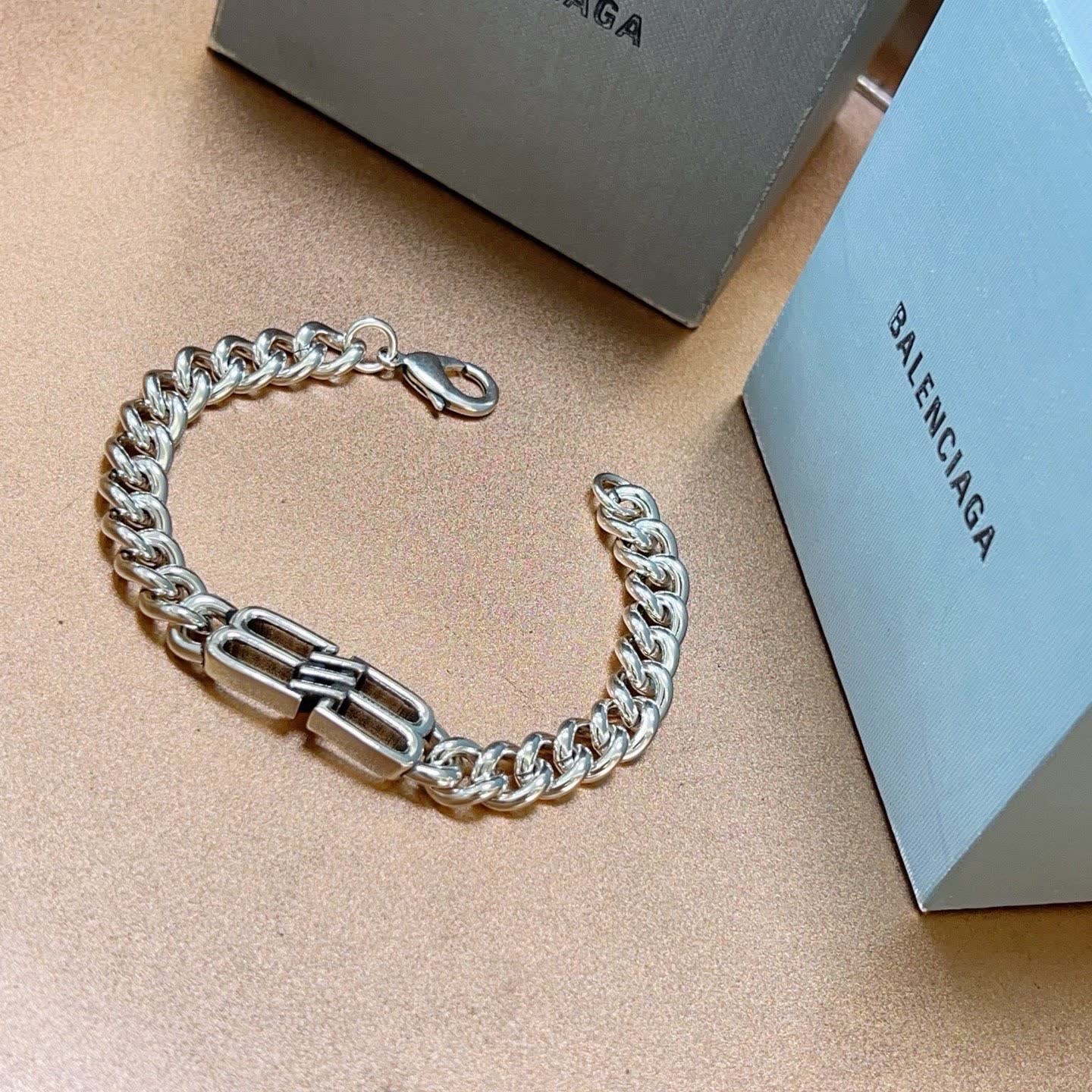 Balenciaga Silver Chain Bracelet