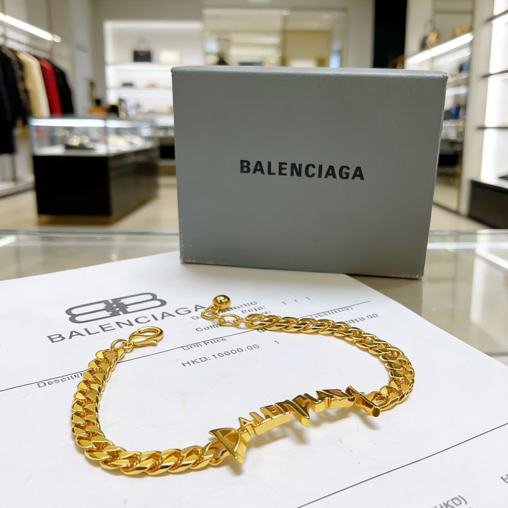 Balenciaga Logo Bracelet