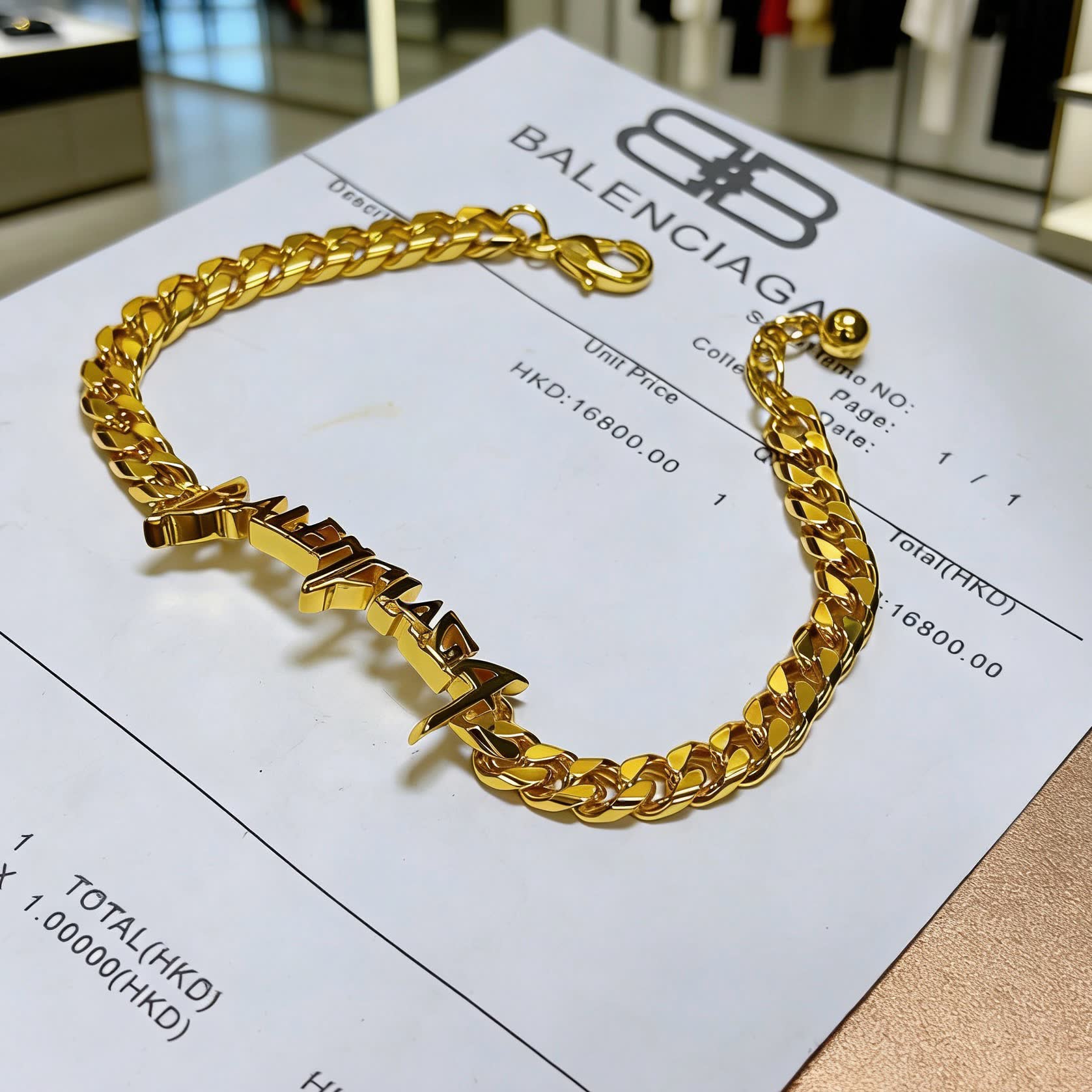 Balenciaga Logo Bracelet