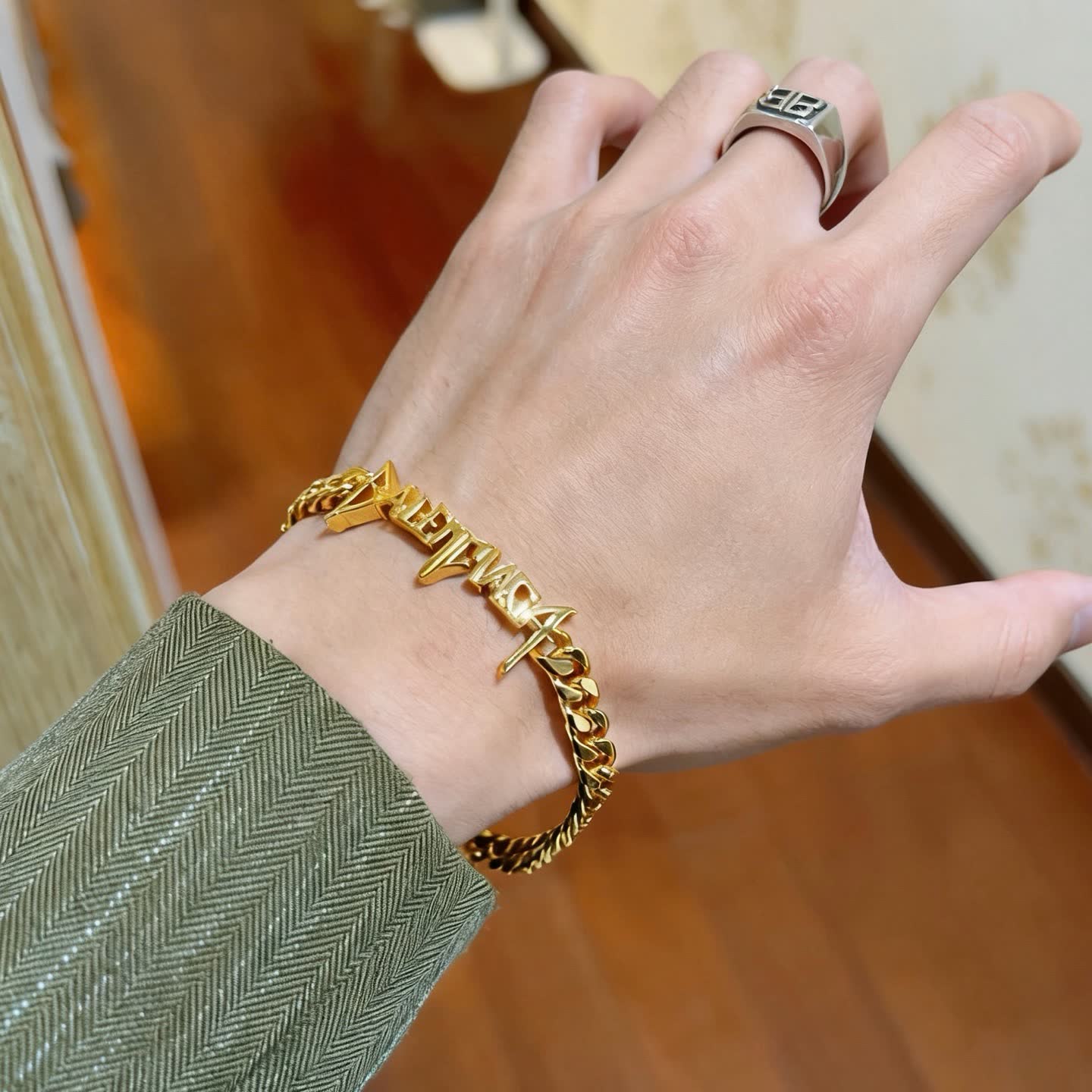 Balenciaga Logo Bracelet
