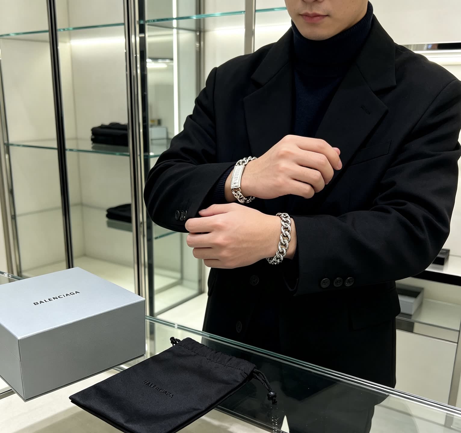 Balenciaga Silver Bracelet